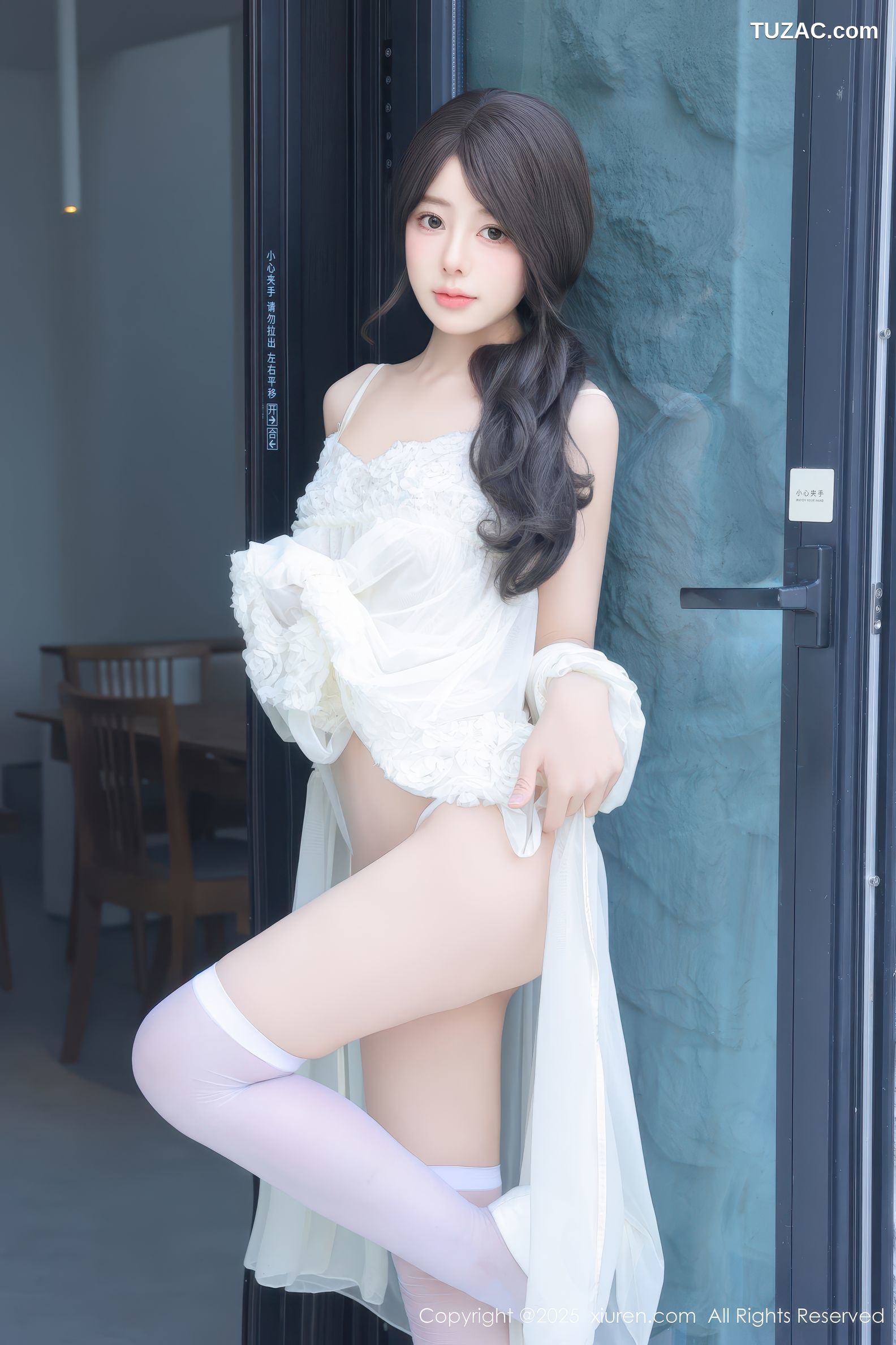 XiuRen秀人网-9851-桃妖夭-轻透白蕾丝睡衣浴缸湿身爆乳-2025.02.07