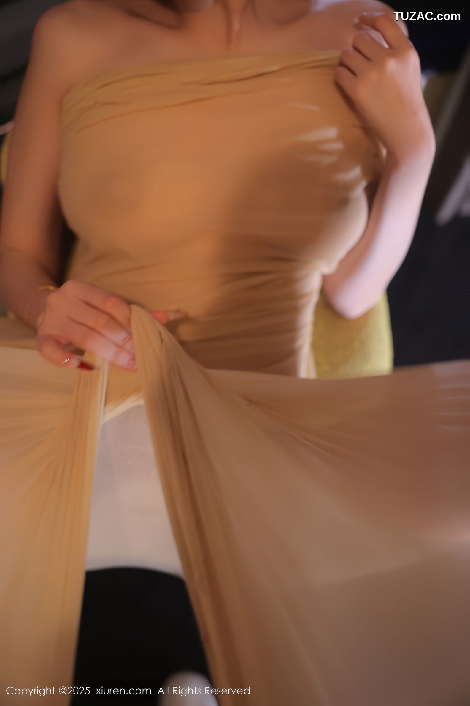 XiuRen秀人网-9860-Candy糖糖-轻透连体肉丝真空爆乳-2025.02.08