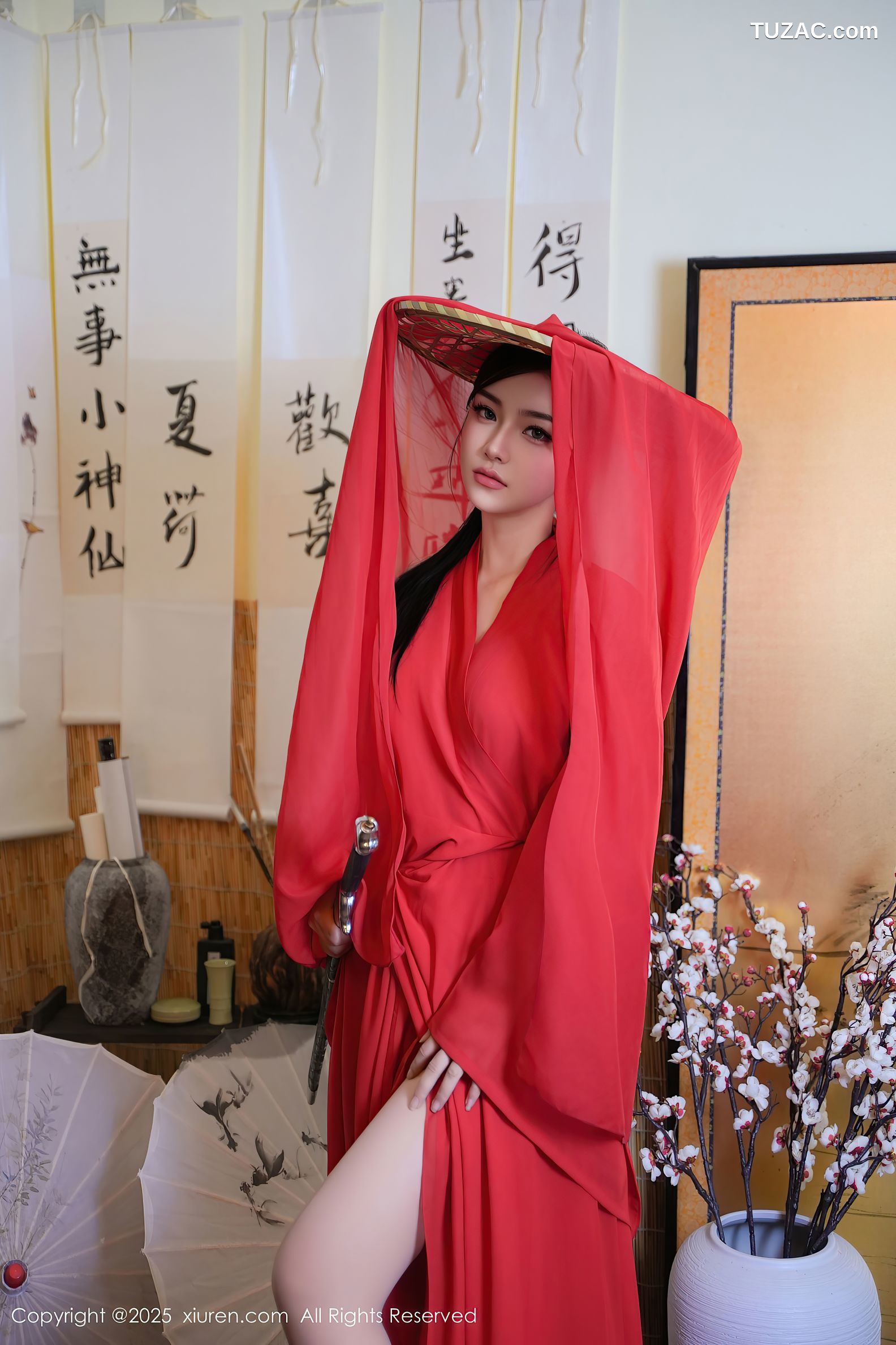 XiuRen秀人网-9890-妙可可Cheese-古风红杉女侠真空爆乳-2025.02.17