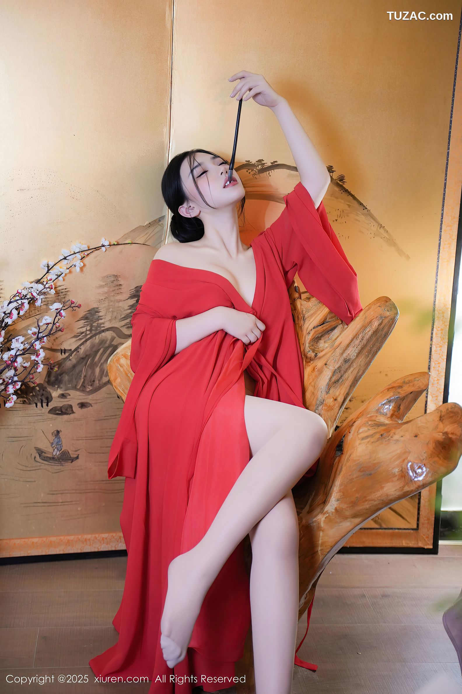 XiuRen秀人网-9890-妙可可Cheese-古风红杉女侠真空爆乳-2025.02.17