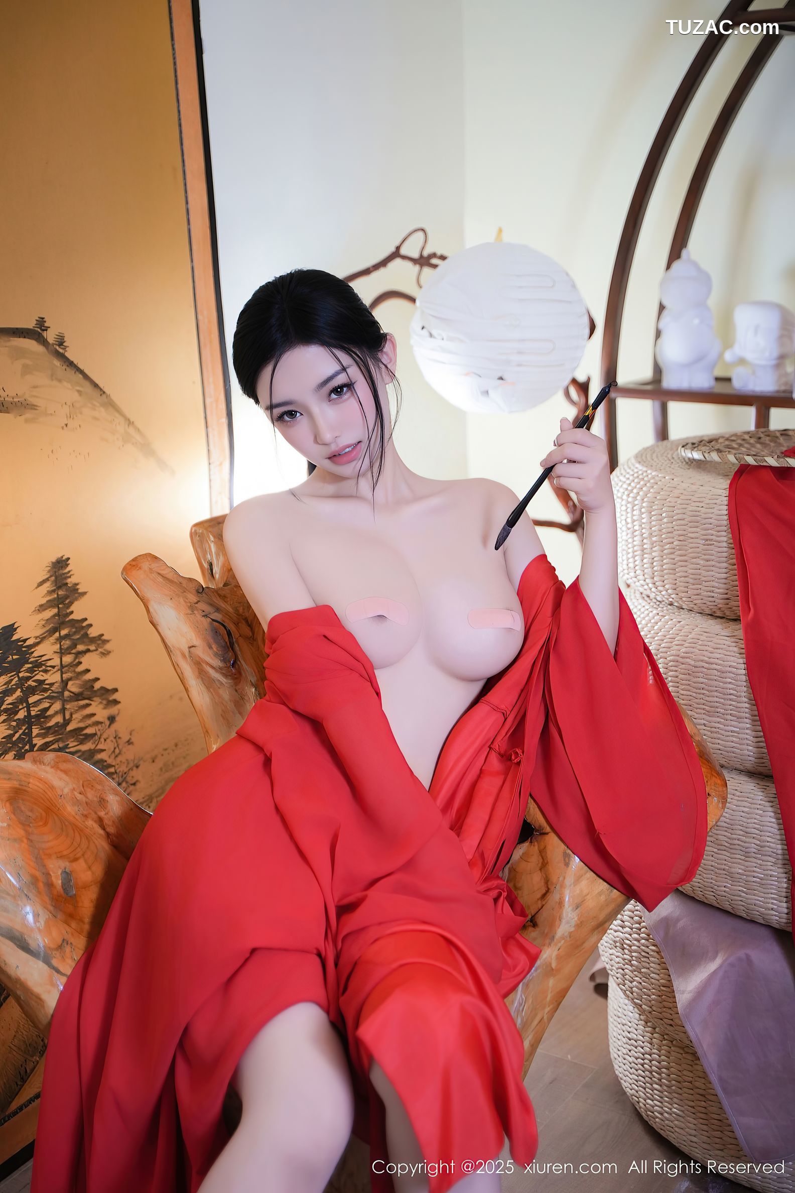 XiuRen秀人网-9890-妙可可Cheese-古风红杉女侠真空爆乳-2025.02.17