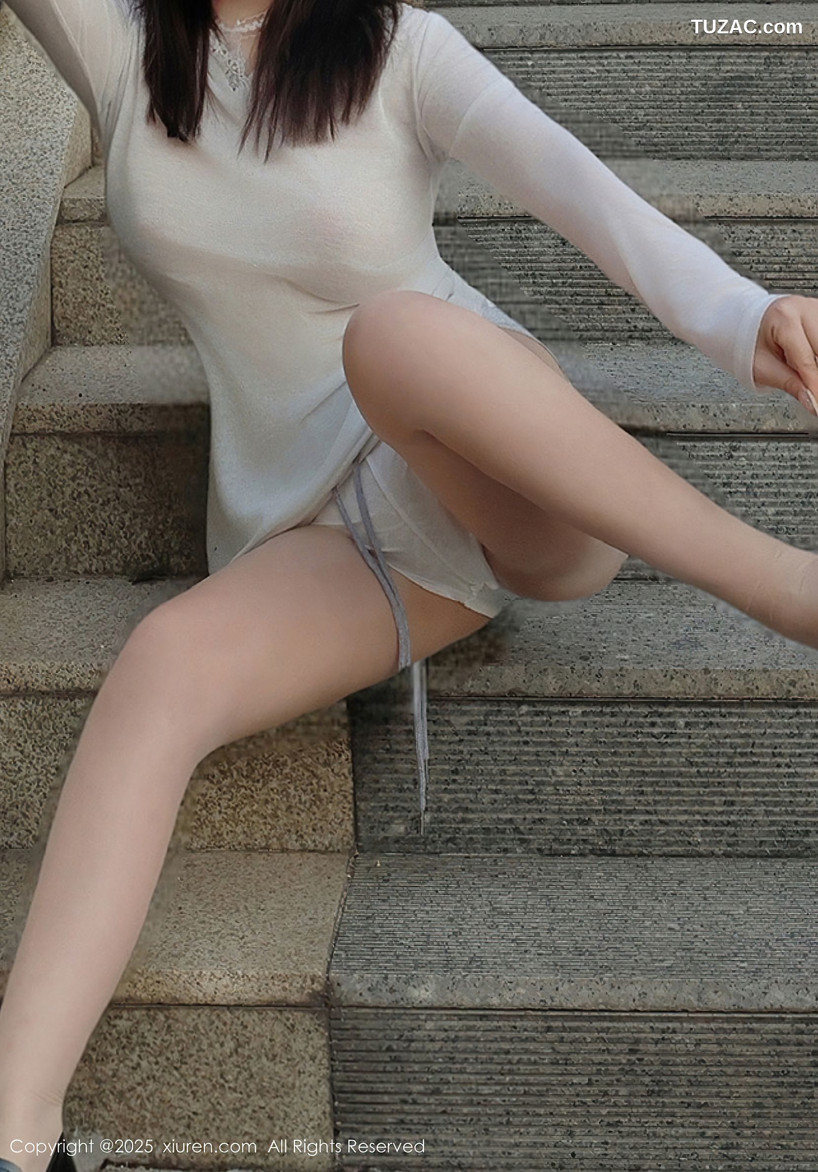 XiuRen秀人网-9923-小薯条nienie-白T短裙浴室湿身爆乳-2025.02.21