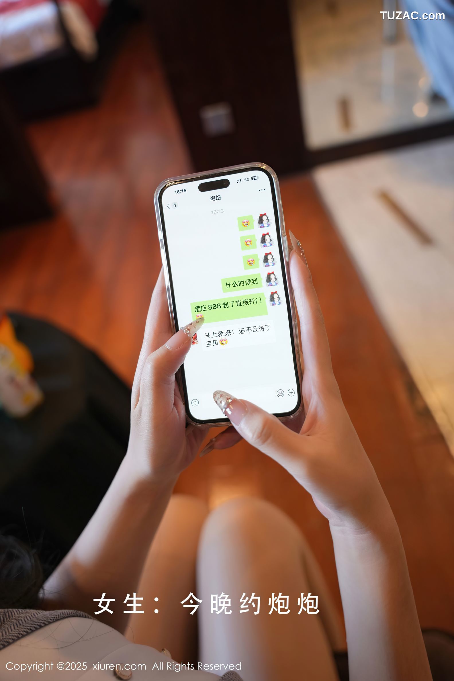 XiuRen秀人网-9930-小泡芙-酒店约炮主题翘臀制服白蕾丝内衣-2025.02.25
