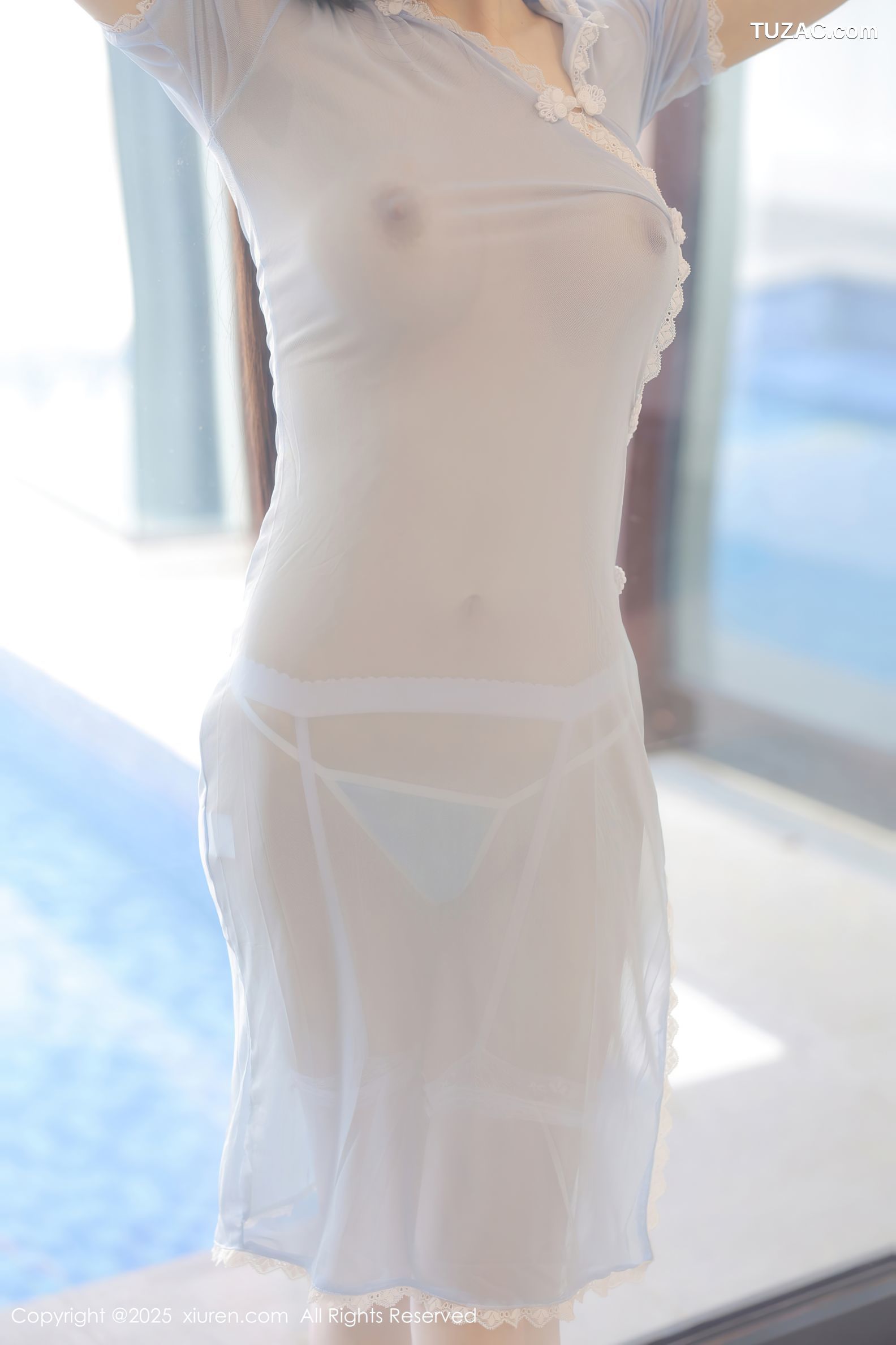 XiuRen秀人网-9939-江淑影-姐妹花轻透淡蓝旗袍紫色情趣内衣诱惑-2025.02.27