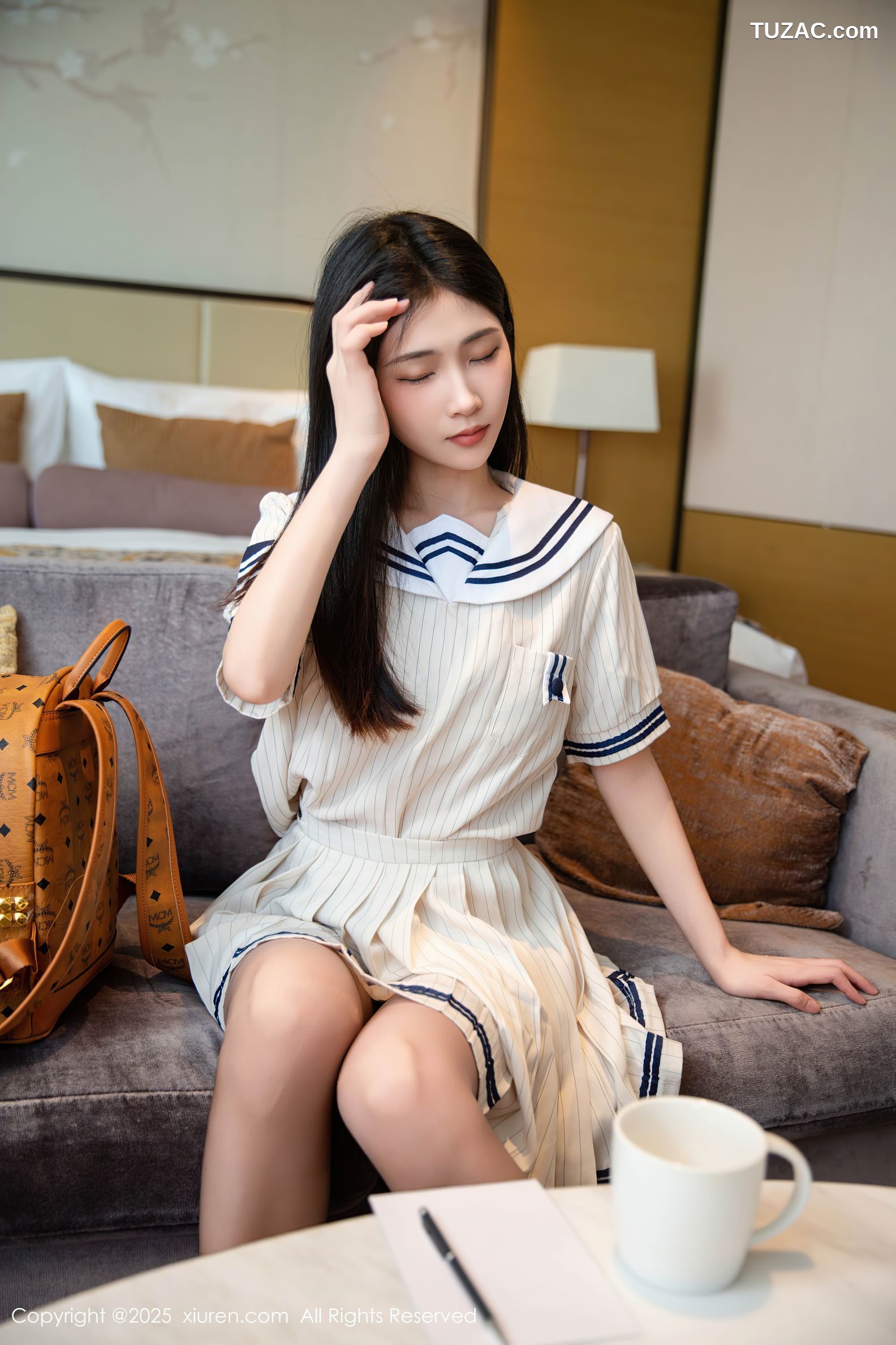 XiuRen秀人网-9942-刘婷婷-白色学生连衣裙红绳绑缚-2025.02.27