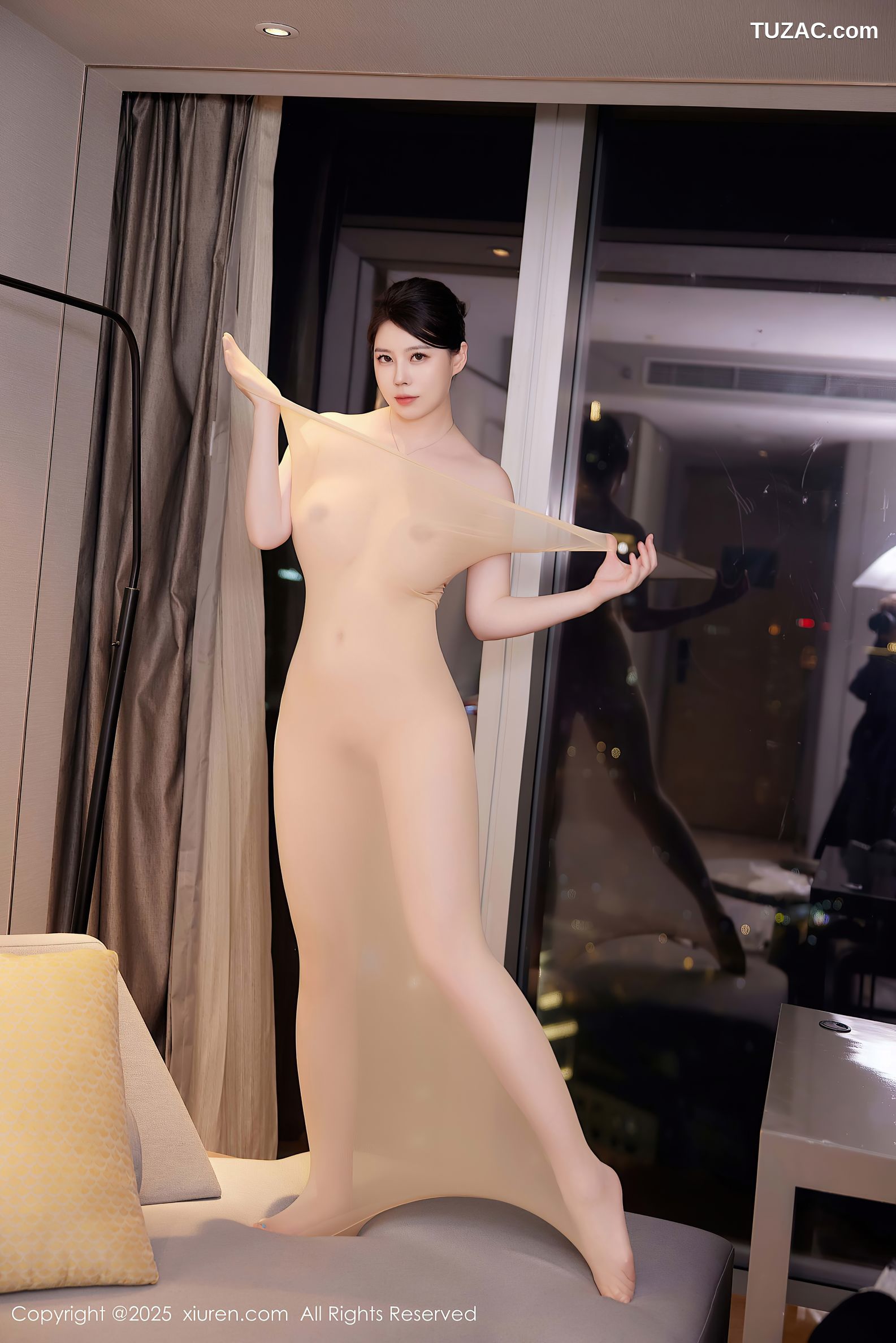 XiuRen秀人网-9964-白茹雪Abby-轻透连体肉丝玉体隐现-2025.03.04