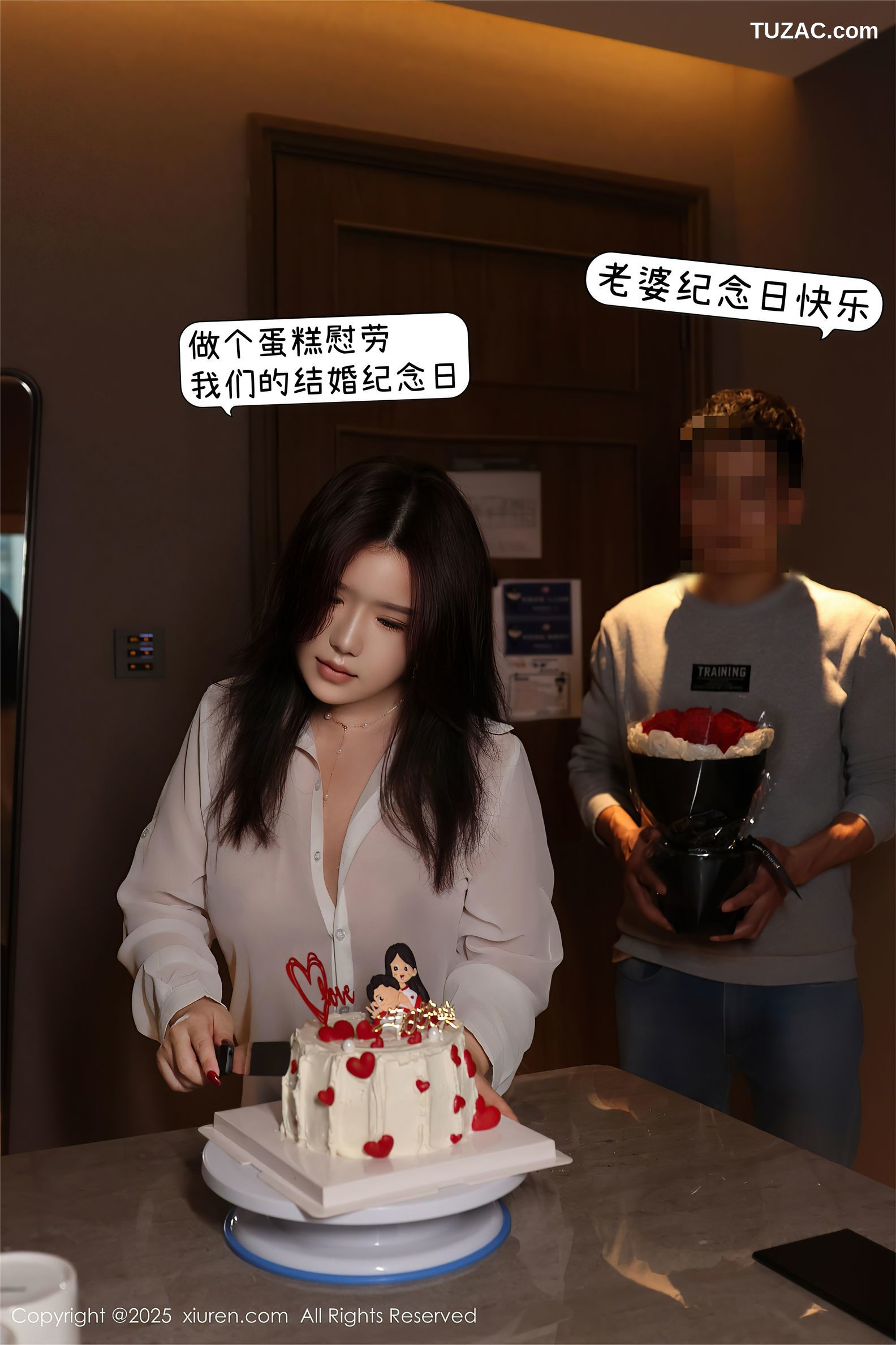 XiuRen秀人网-9983-小薯条nienie-人妻剧情轻透白衬衫黑丝亮片情趣内衣爆乳-2025.03.07