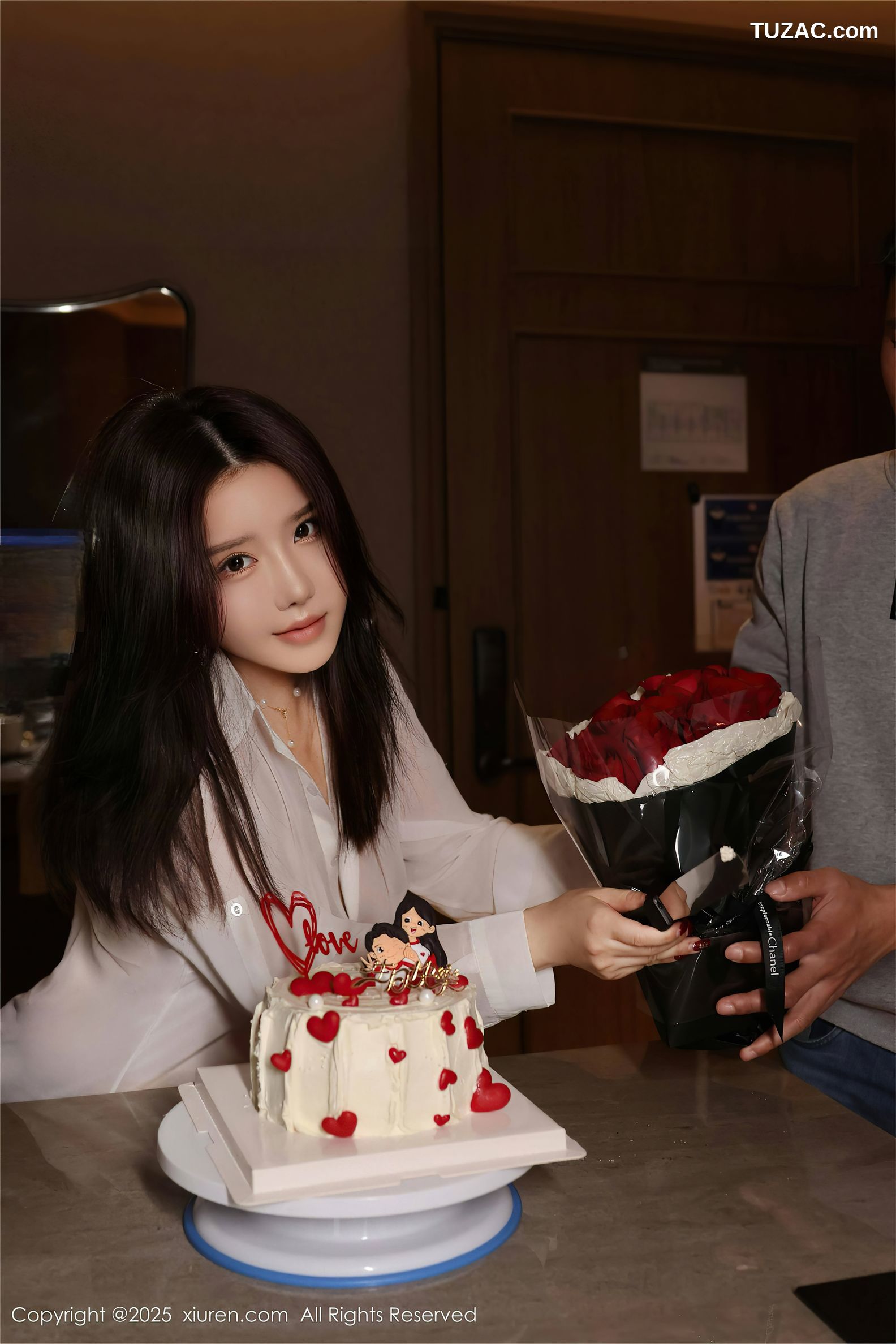 XiuRen秀人网-9983-小薯条nienie-人妻剧情轻透白衬衫黑丝亮片情趣内衣爆乳-2025.03.07