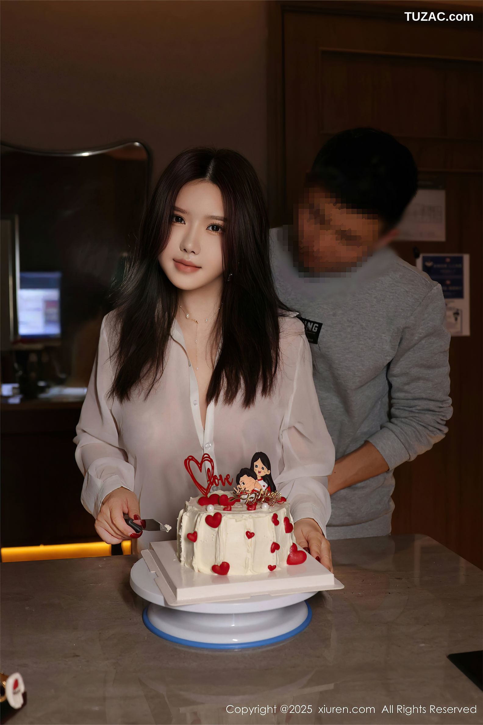 XiuRen秀人网-9983-小薯条nienie-人妻剧情轻透白衬衫黑丝亮片情趣内衣爆乳-2025.03.07