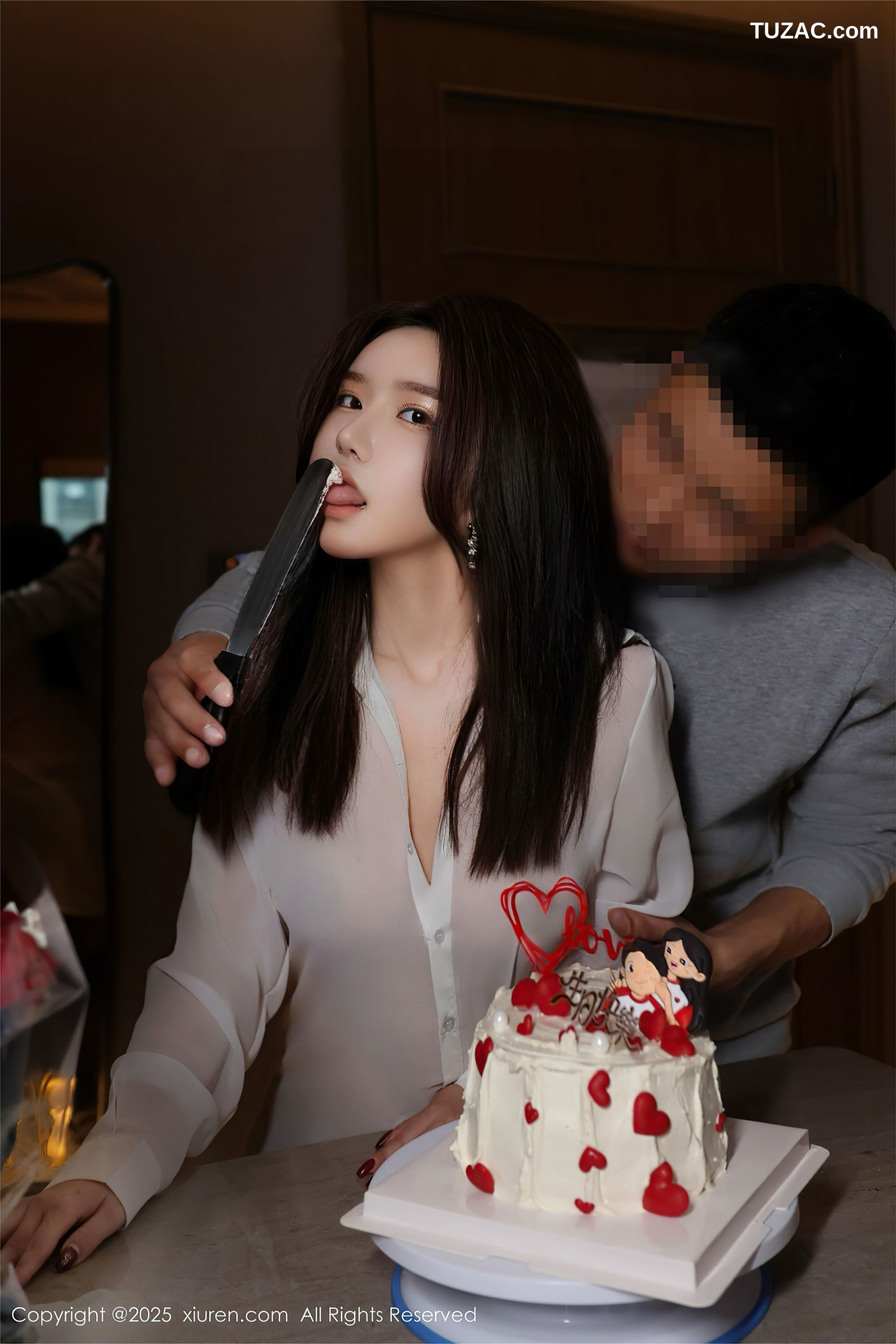 XiuRen秀人网-9983-小薯条nienie-人妻剧情轻透白衬衫黑丝亮片情趣内衣爆乳-2025.03.07