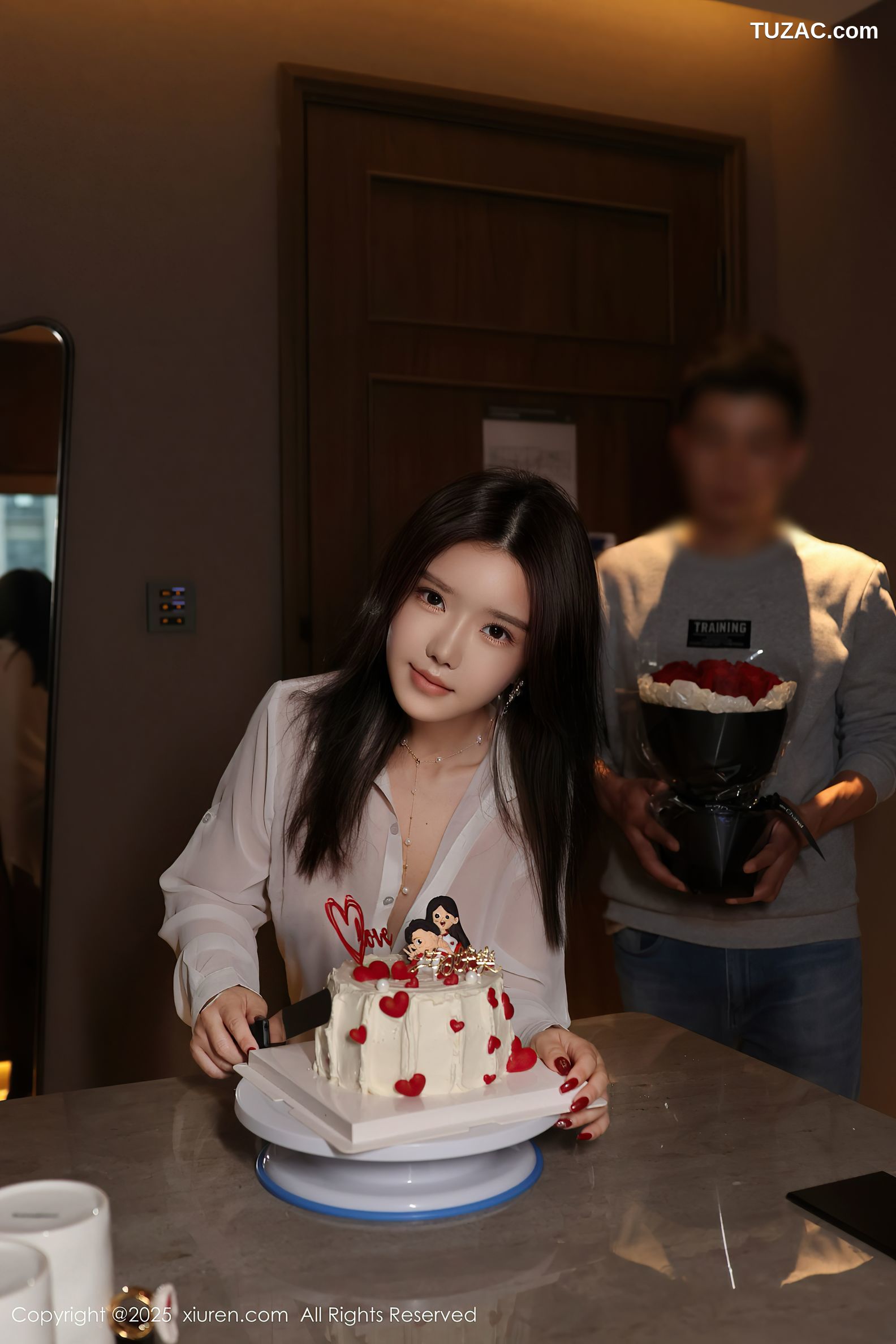 XiuRen秀人网-9983-小薯条nienie-人妻剧情轻透白衬衫黑丝亮片情趣内衣爆乳-2025.03.07