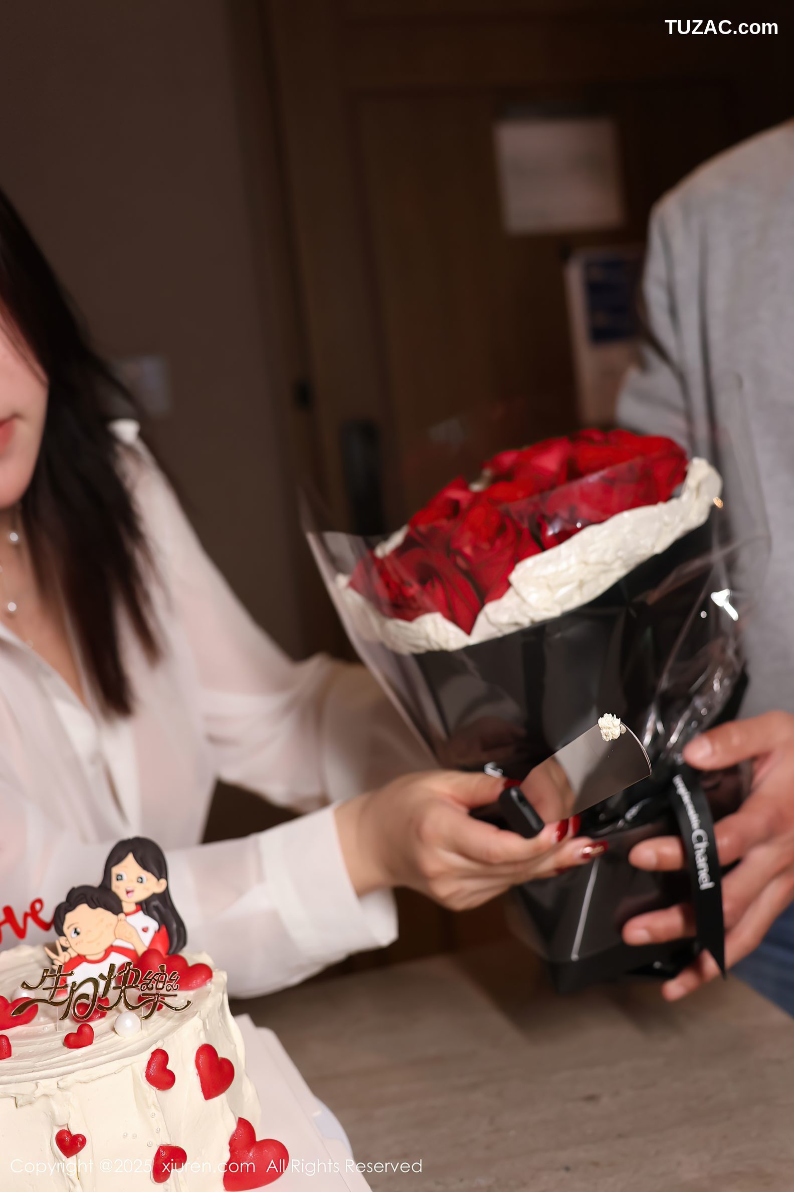 XiuRen秀人网-9983-小薯条nienie-人妻剧情轻透白衬衫黑丝亮片情趣内衣爆乳-2025.03.07