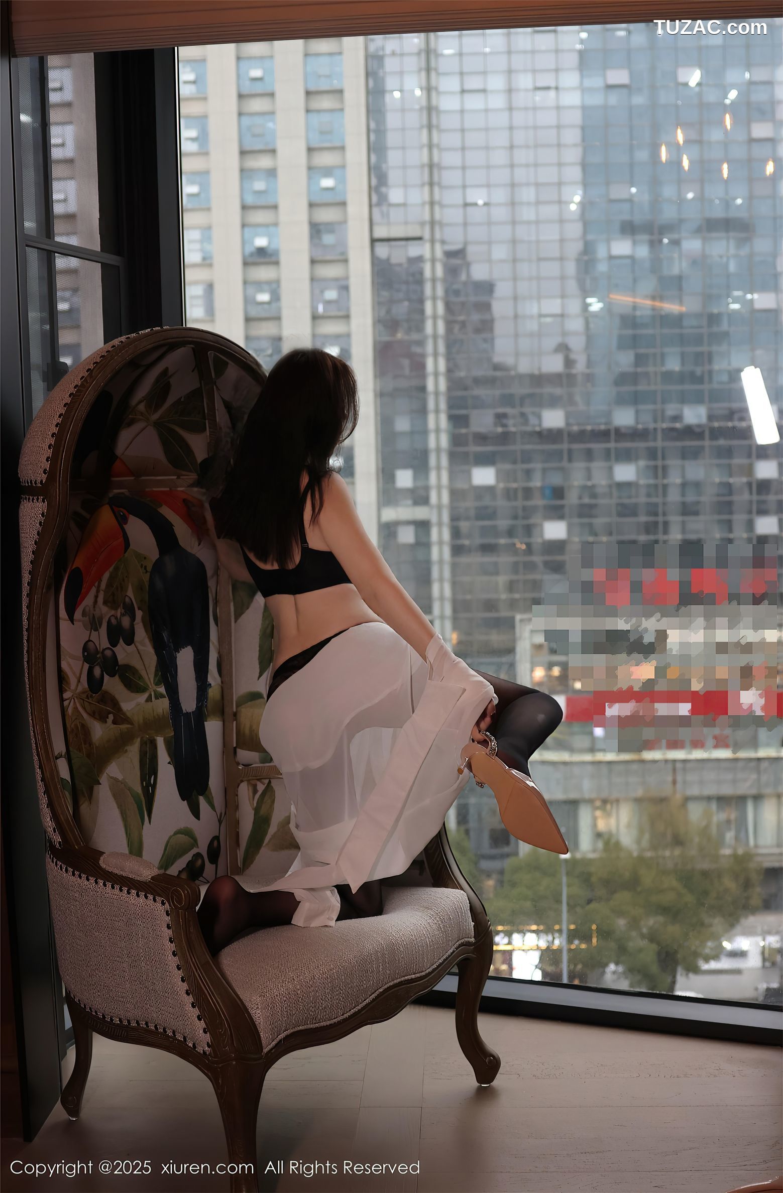 XiuRen秀人网-9983-小薯条nienie-人妻剧情轻透白衬衫黑丝亮片情趣内衣爆乳-2025.03.07