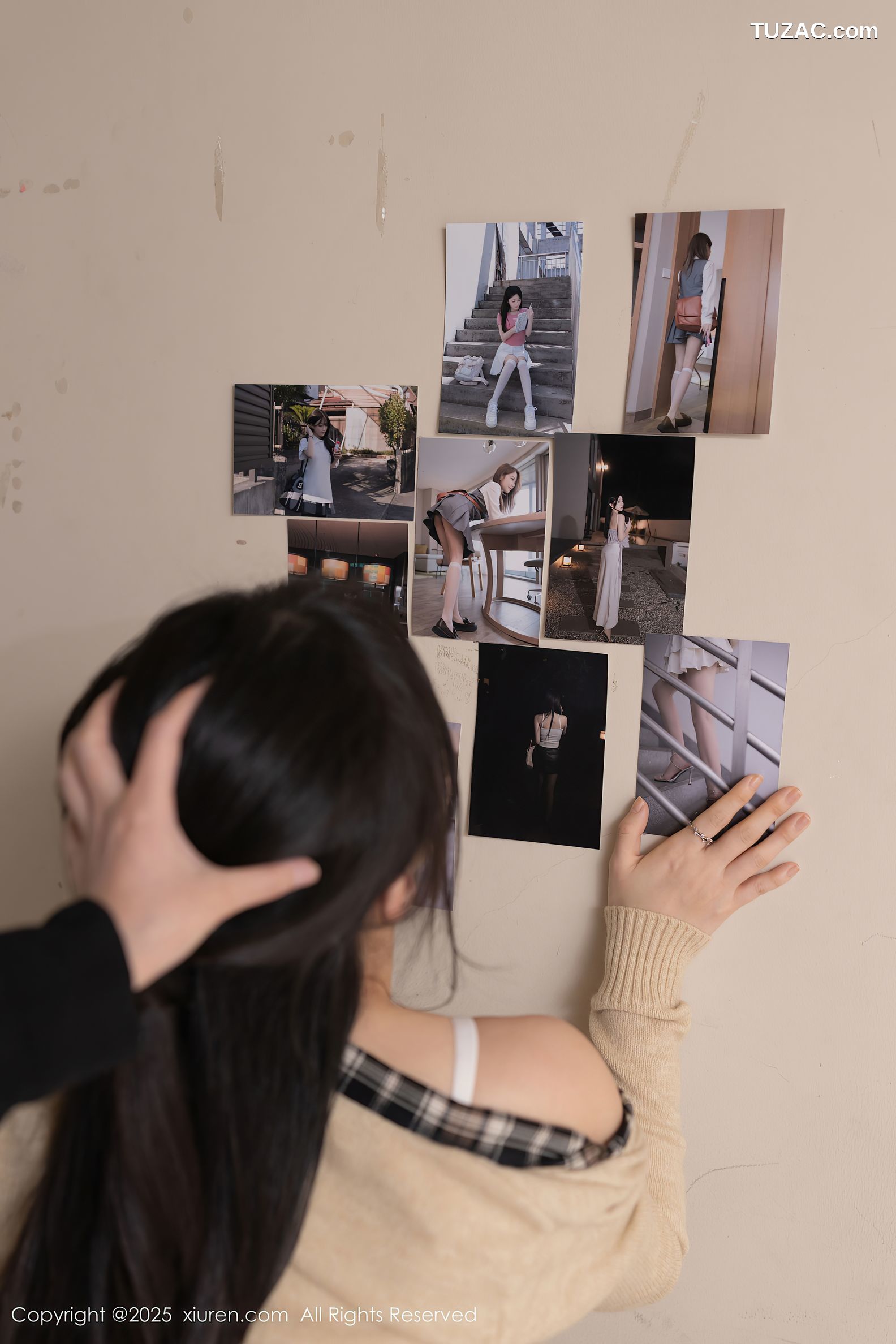 XiuRen秀人网-9988-鱼子酱Fish-迷奸剧情棕色格子裙白色内衣-2025.03.07