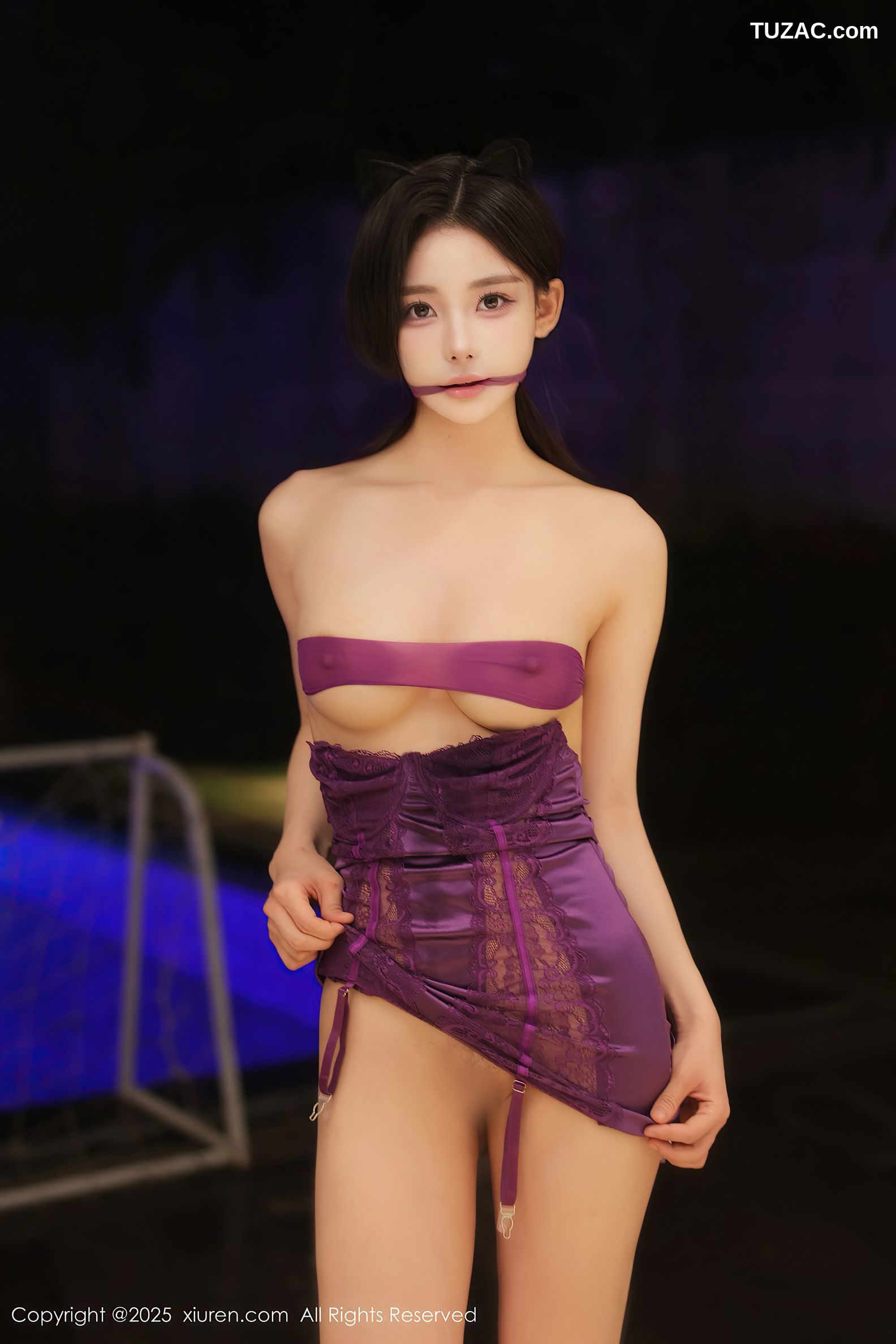 XiuRen秀人网-9998-白浅浅-紫色紧身短裙爆乳-2025.03.11