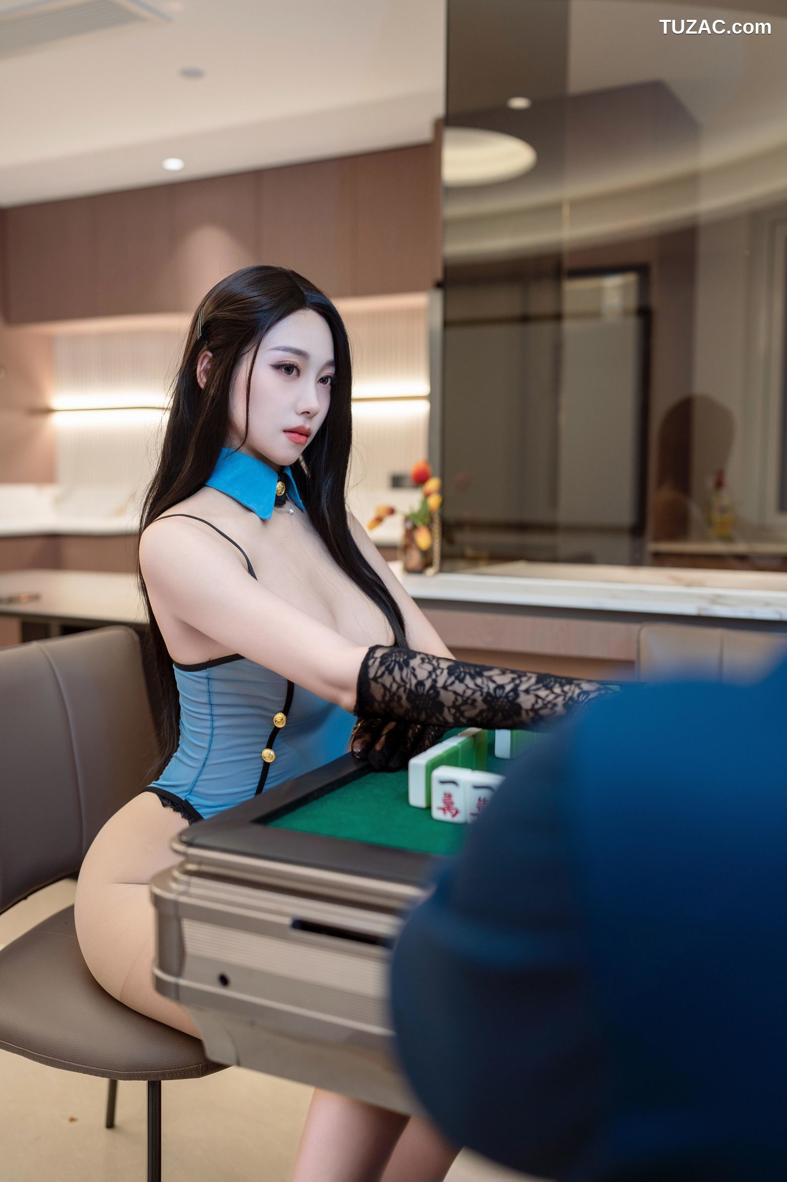 XR-Uncensored-清妙-雀神-XingYan星颜社-344-蓝色情趣内衣麻将桌爆乳-2025.05.09