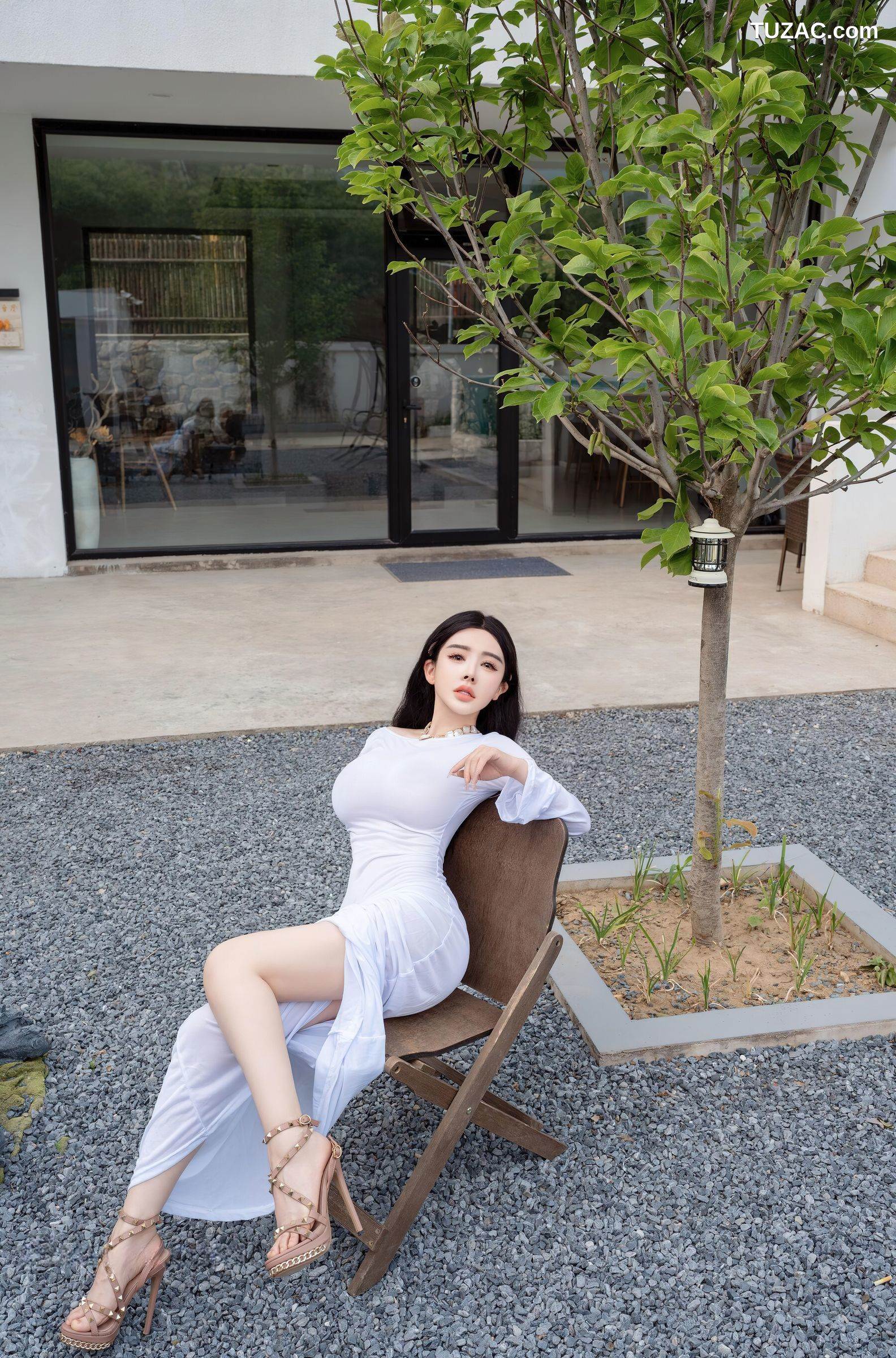 XR-Uncensored-潘思沁-庭院中的春色-XingYan星颜社-355-庭院白色连衣裙全裸爆乳-2025.06.06