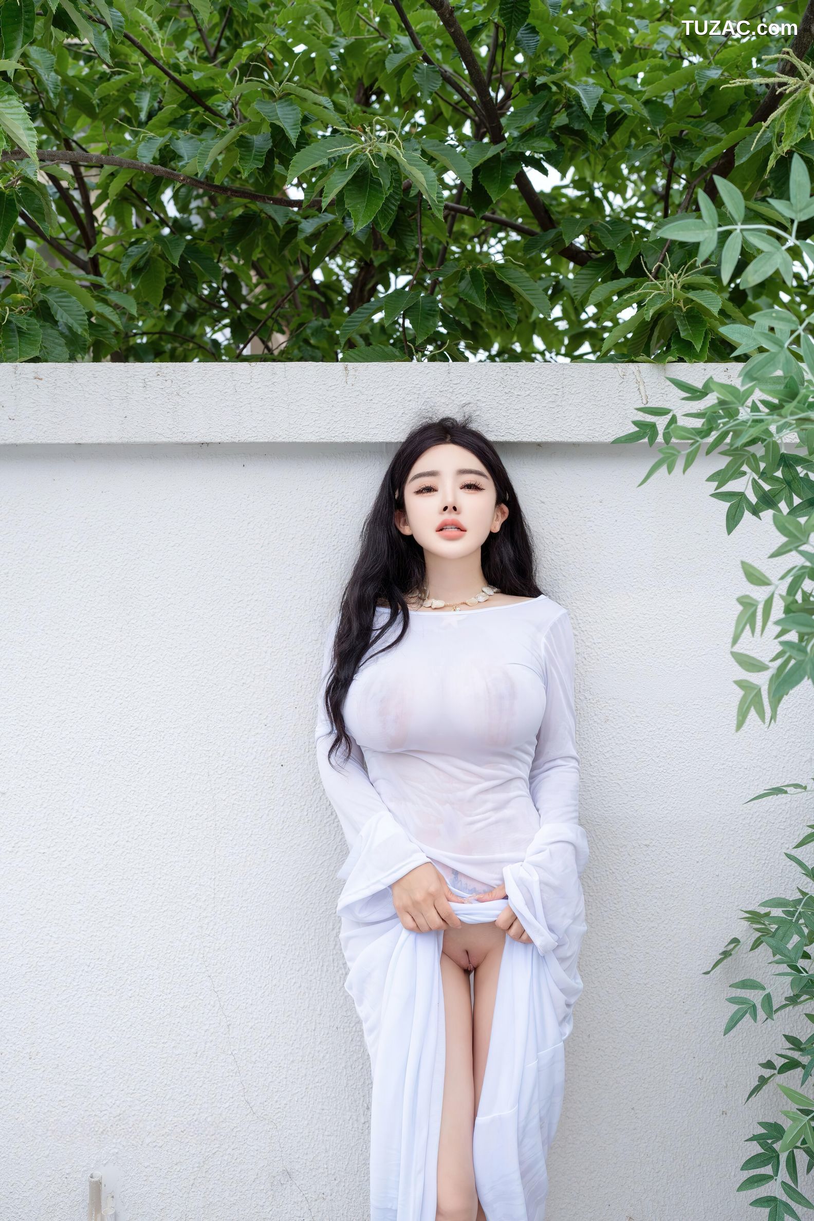 XR-Uncensored-潘思沁-庭院中的春色-XingYan星颜社-355-庭院白色连衣裙全裸爆乳-2025.06.06