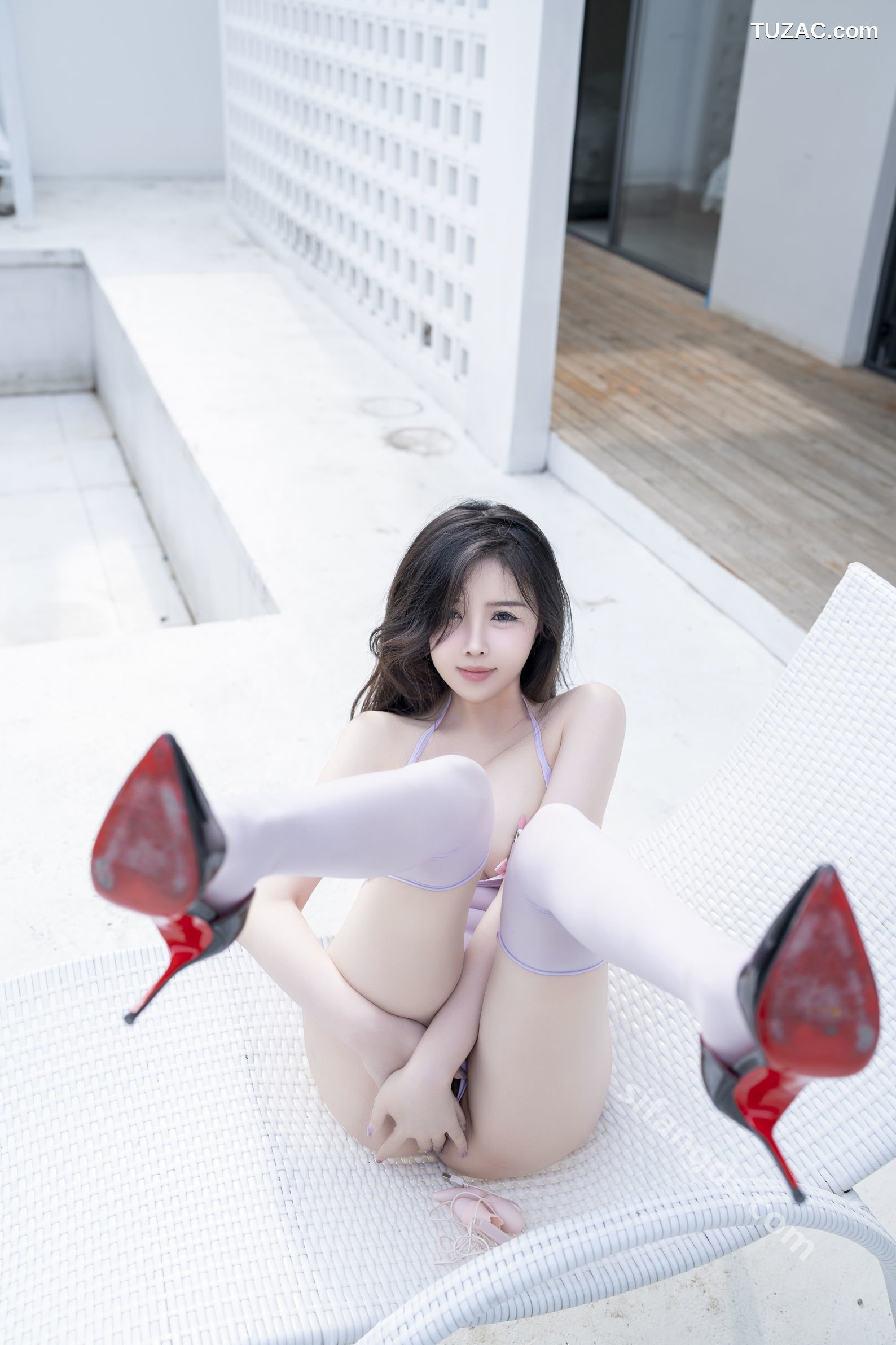 XR-Uncensored-袁圆-山下的风光-XingYan星颜社-281-淡紫色轻透情趣内衣爆乳-2024.10.24