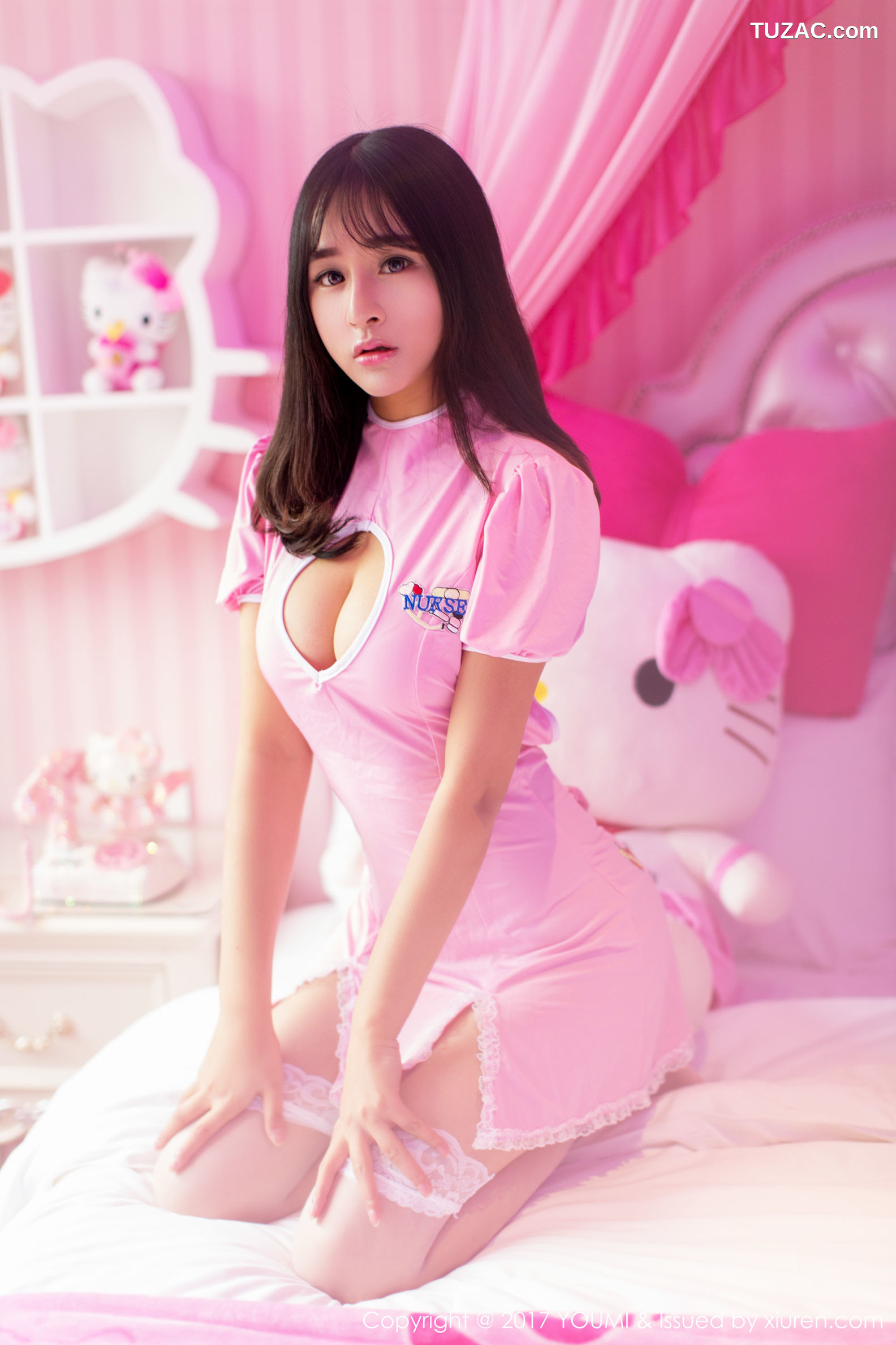 YouMi尤蜜荟-012-思淇Sukiiii-《护士服-蕾丝-空姐制服》-2017.01.20