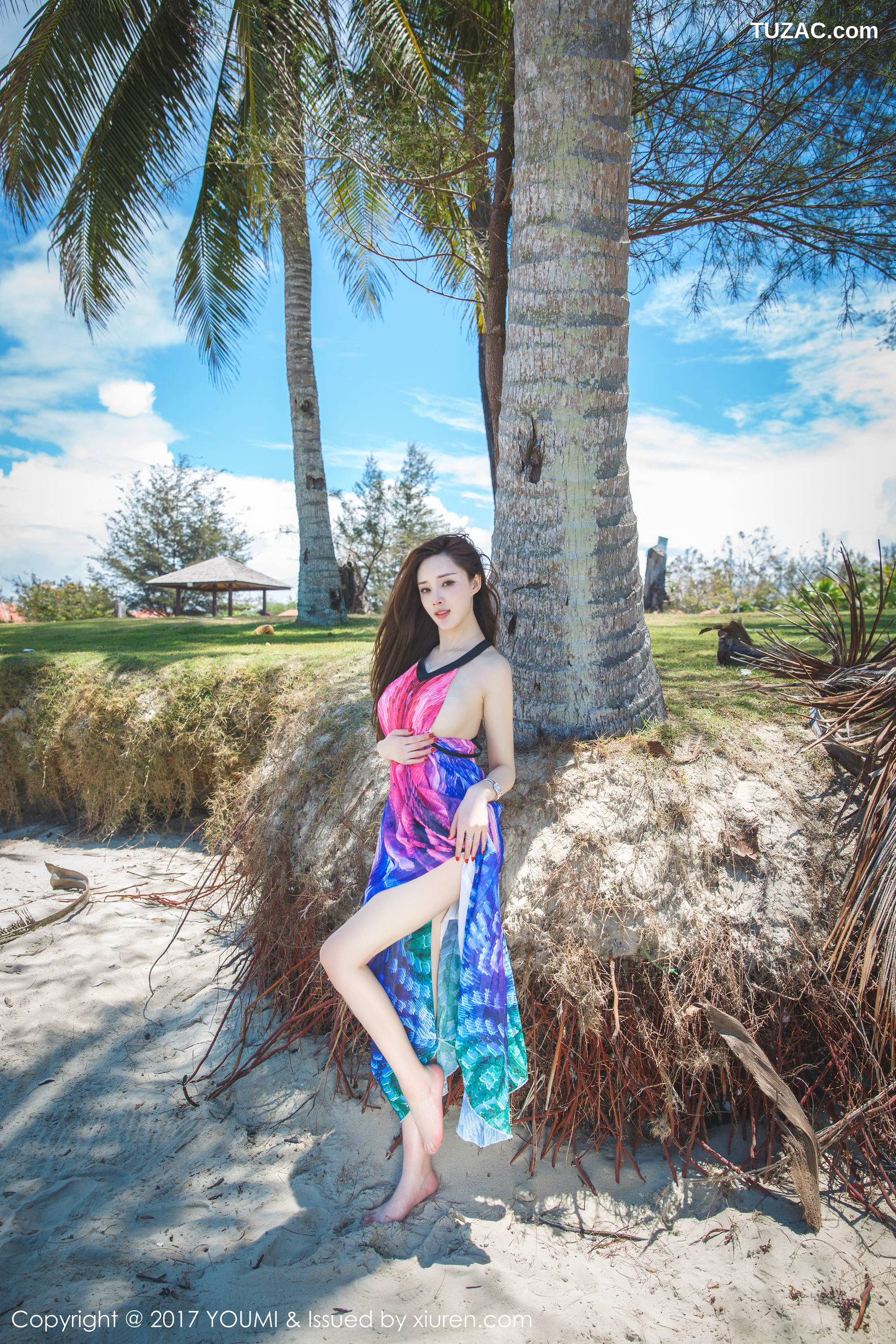 YouMi尤蜜荟-029-土肥圆-《沙滩比基尼-韵味长裙》-2017.03.30