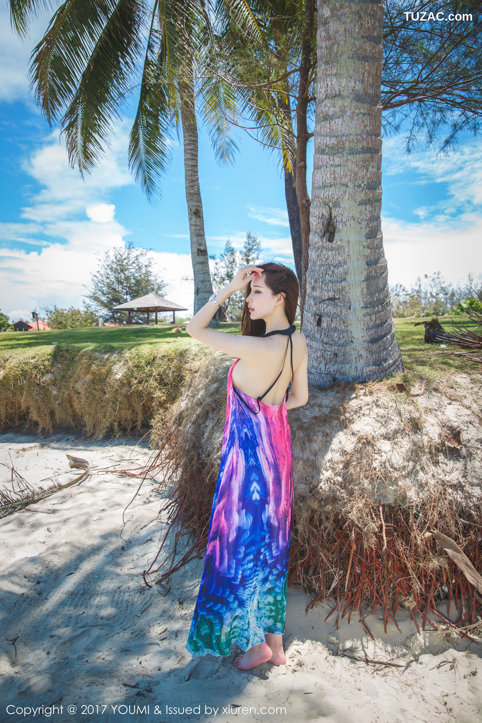 YouMi尤蜜荟-029-土肥圆-《沙滩比基尼-韵味长裙》-2017.03.30