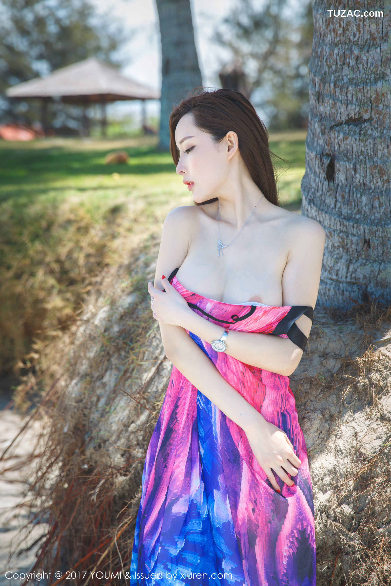 YouMi尤蜜荟-029-土肥圆-《沙滩比基尼-韵味长裙》-2017.03.30