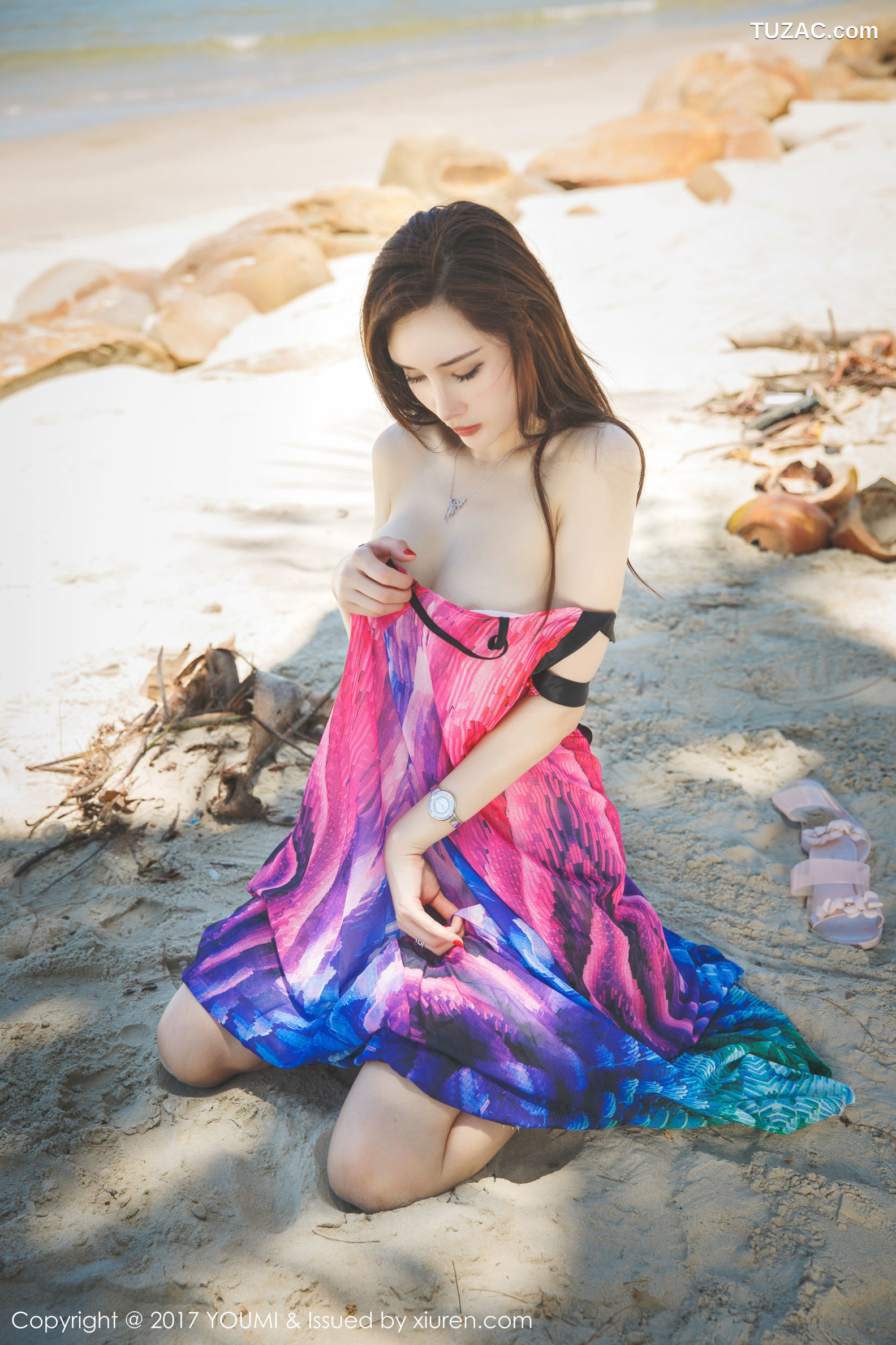 YouMi尤蜜荟-029-土肥圆-《沙滩比基尼-韵味长裙》-2017.03.30