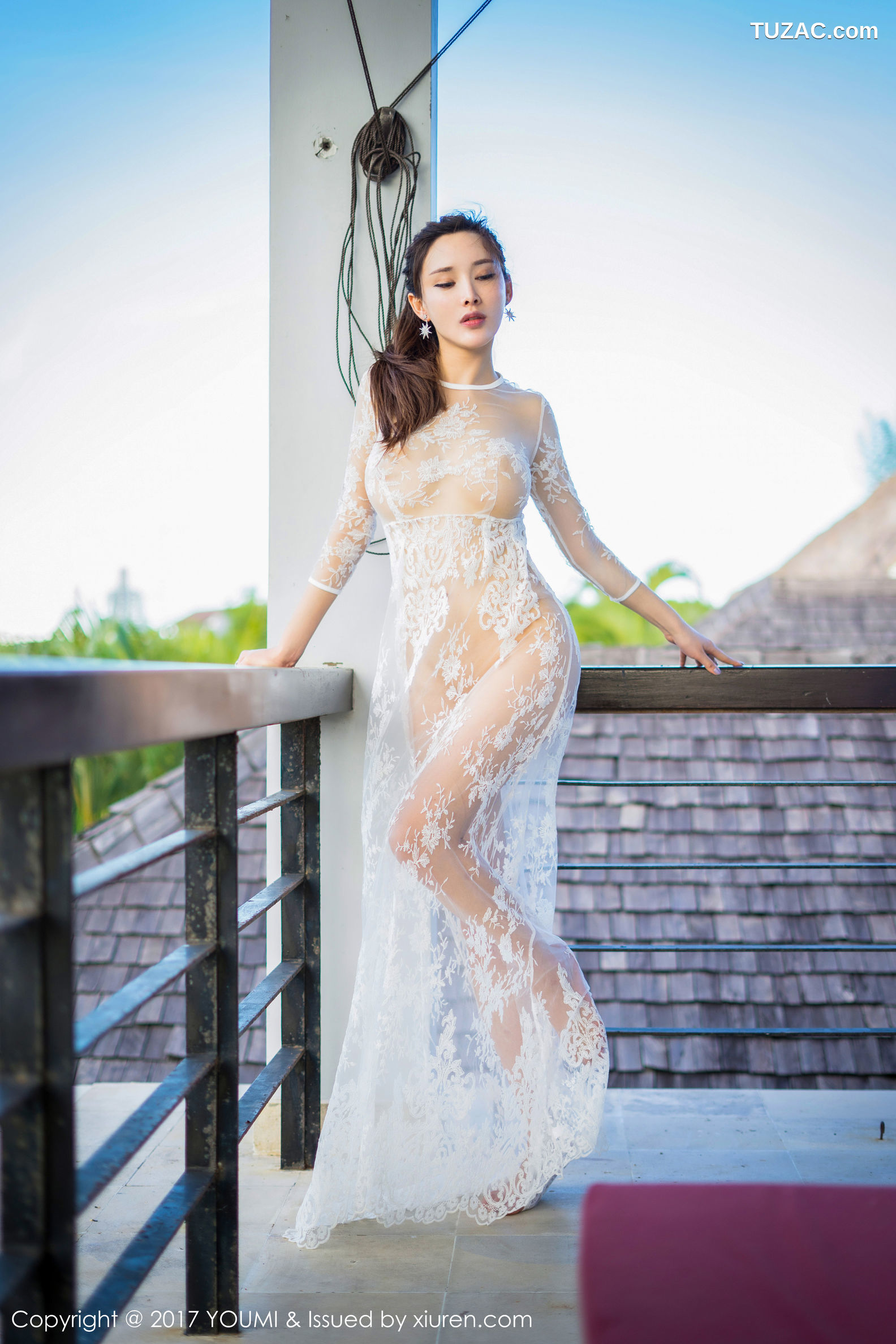 YouMi尤蜜荟-045-土肥圆-《透视蕾丝长裙人体摄影》-2017.05.27