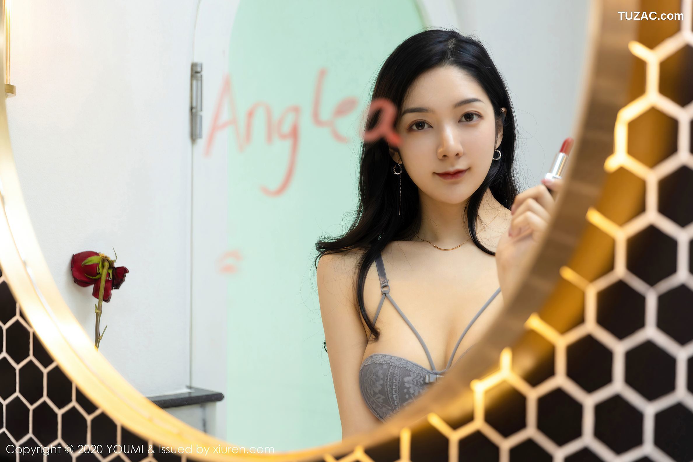 YouMi尤蜜荟-503-Angela小热巴-《牛仔短裙延伸之下的丝袜》-2020.08.10