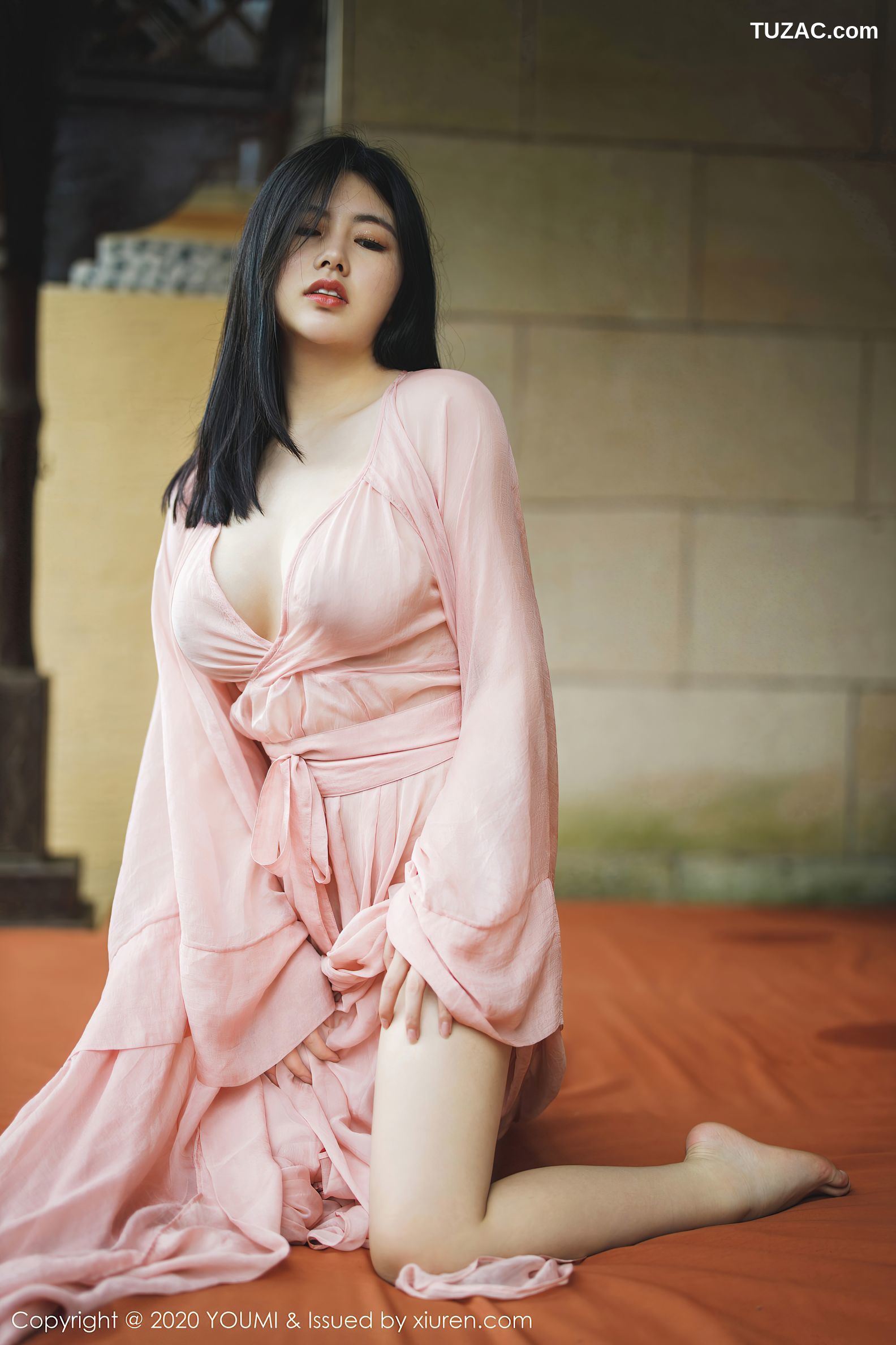YouMi尤蜜荟-523-娜露Selena-《轻薄的粉色长裙》-2020.09.07