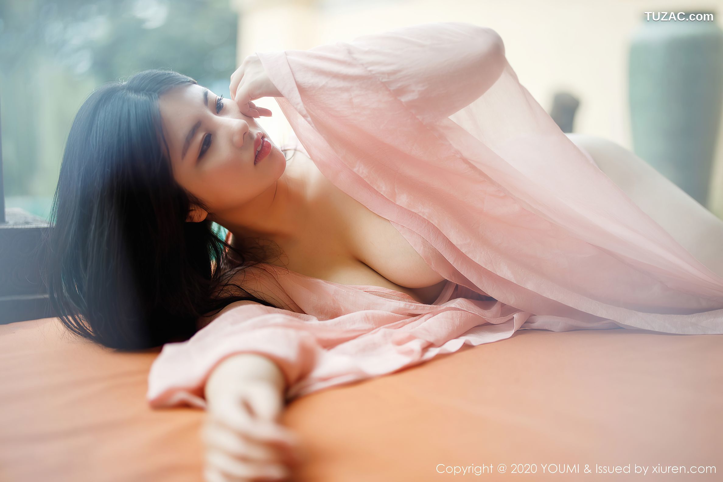 YouMi尤蜜荟-523-娜露Selena-《轻薄的粉色长裙》-2020.09.07
