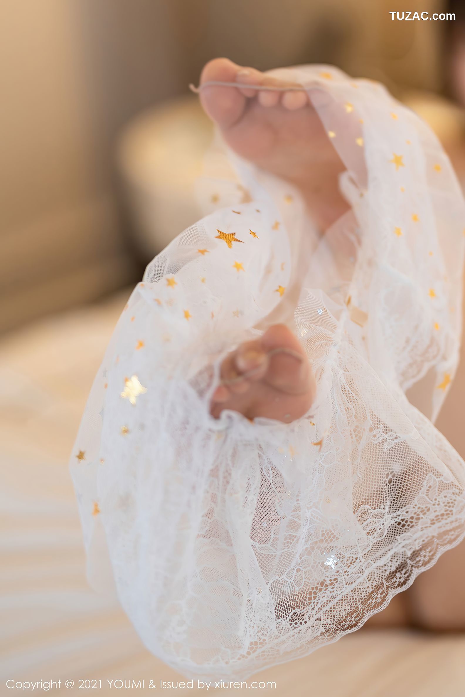 YouMi尤蜜荟-675-朱可儿Flower-澳门旅拍-白纱轻薄镂空服饰