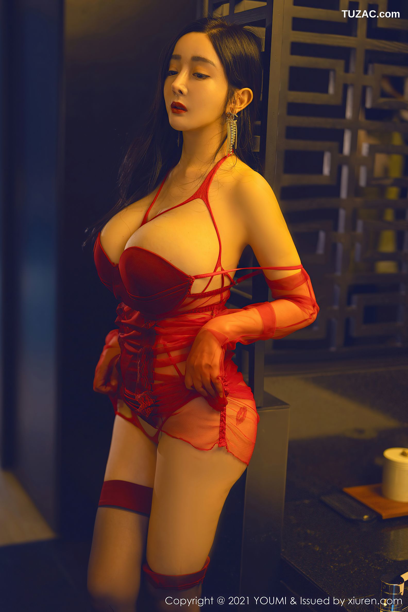 YouMi尤蜜荟-711-允爾-成都旅拍暖色调视觉体验情趣服饰-2021.10.29