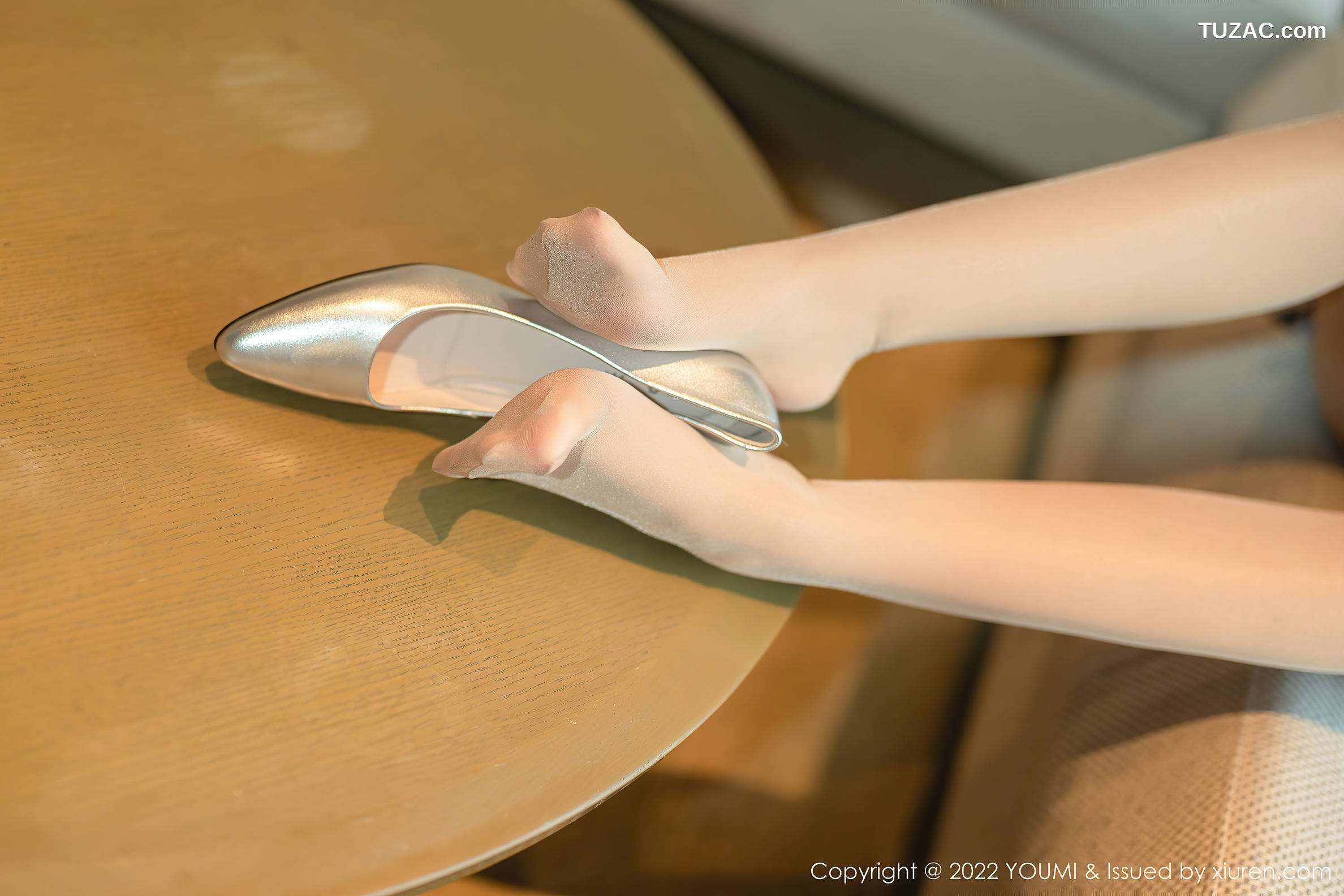 YouMi尤蜜荟-842-张思允-短旗袍蓝纹内衣