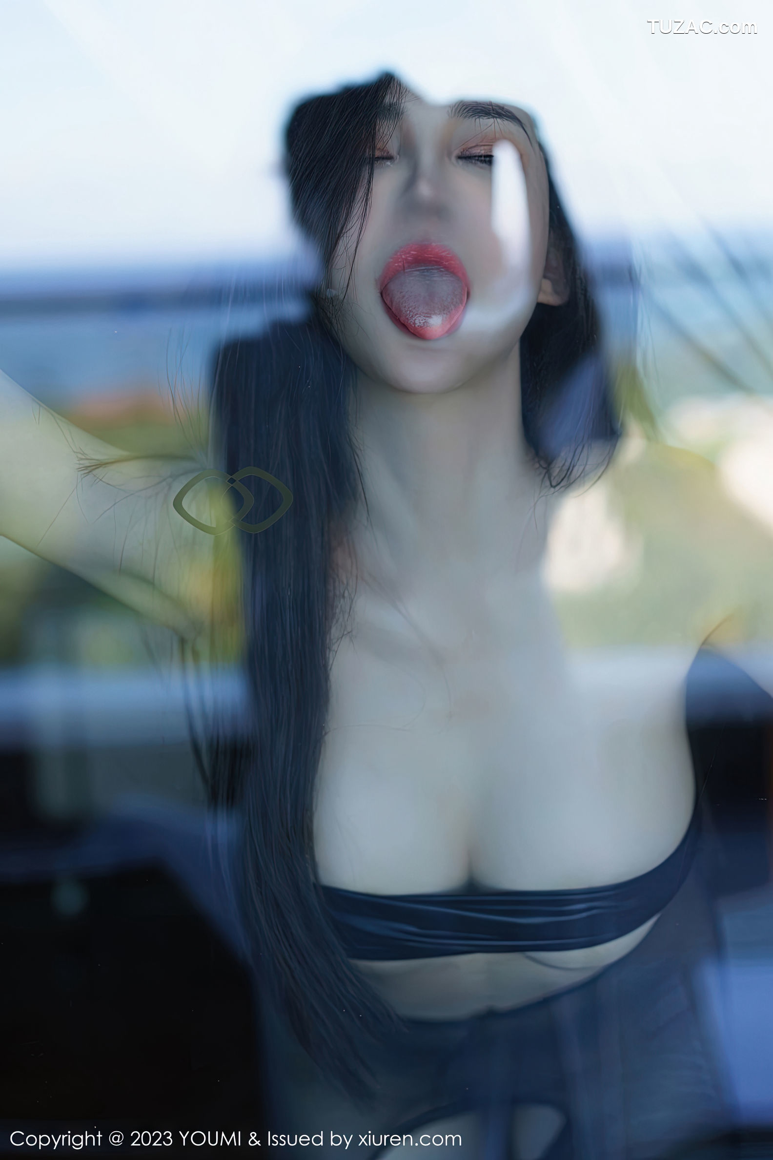 YouMi尤蜜荟-890-周妍希-白色上衣黑短裙性感内衣黑丝-2023.01.13