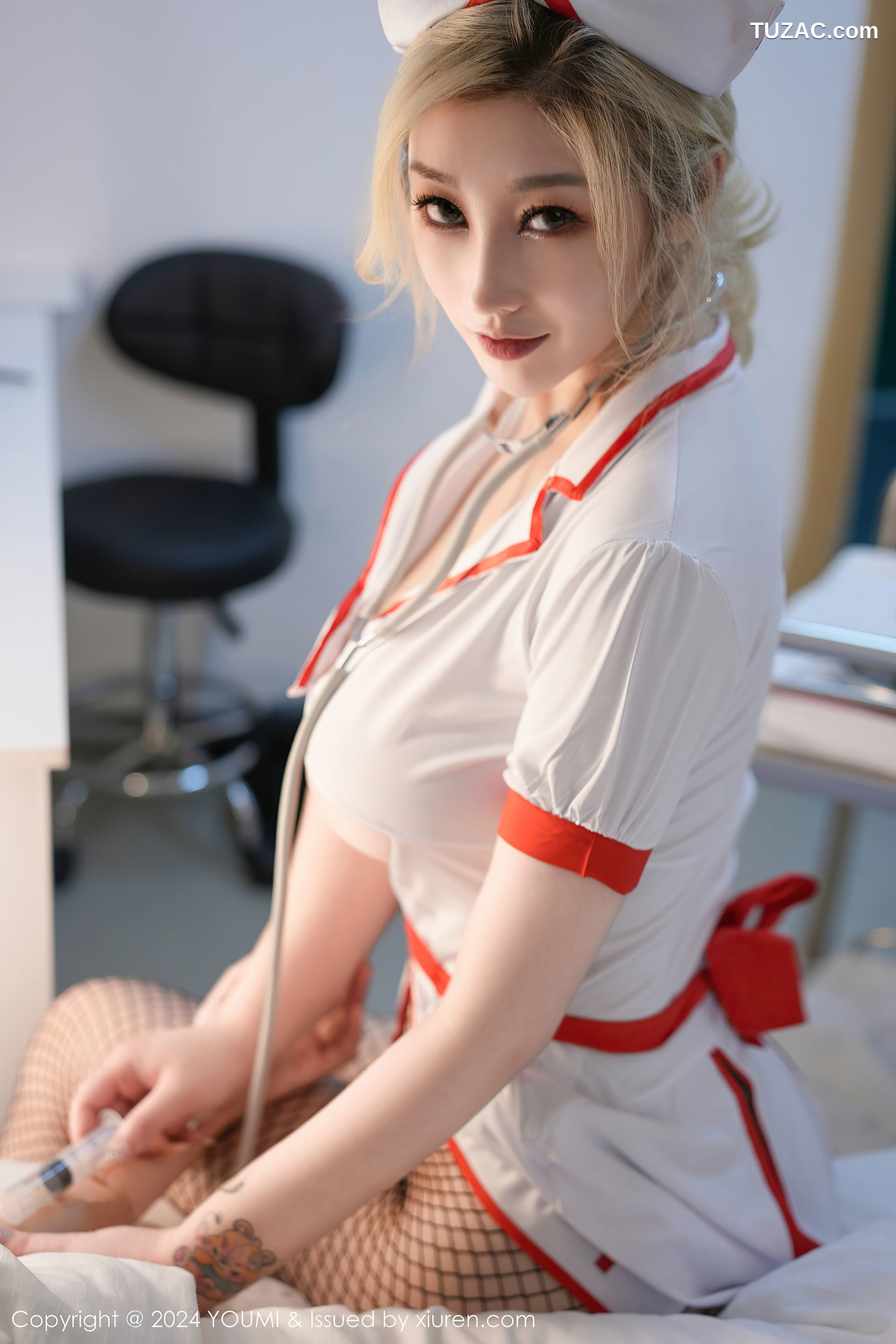 YouMi尤蜜荟-1021-妲己_Toxic-性白色情趣护士服-2024.01.05