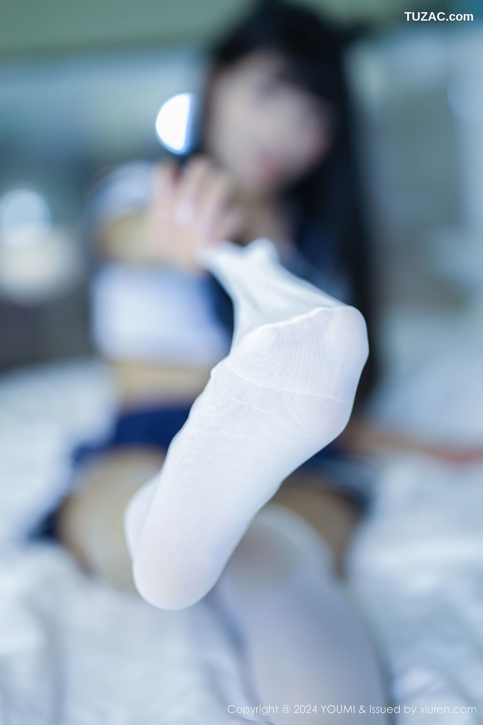 YouMi尤蜜荟-1048-赵可欣baby-学生水手服短裙白色丝袜-2024.04.08