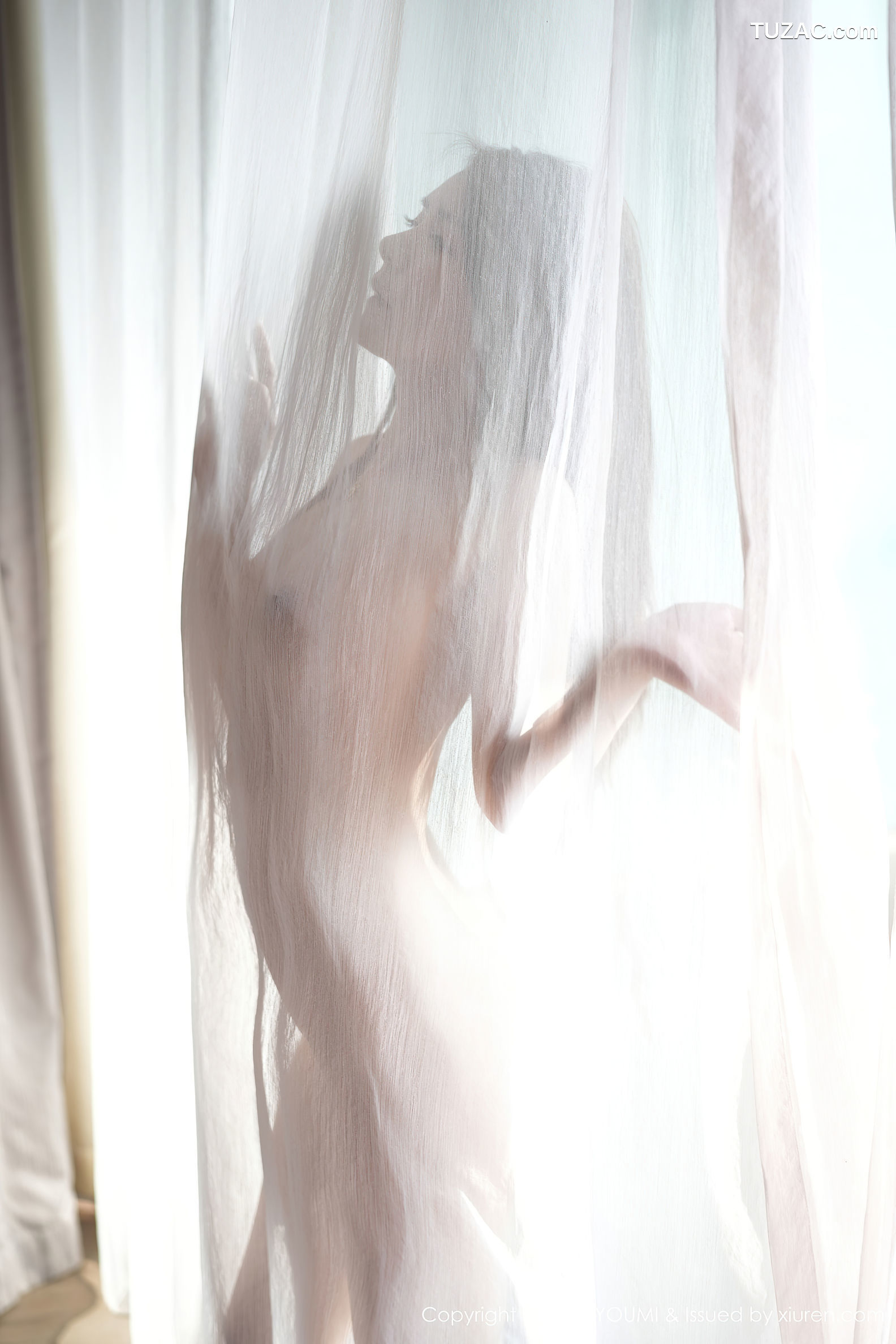 YouMi尤蜜荟-1055-菲儿beauty-淡紫色情趣连体薄纱服-2024.04.24