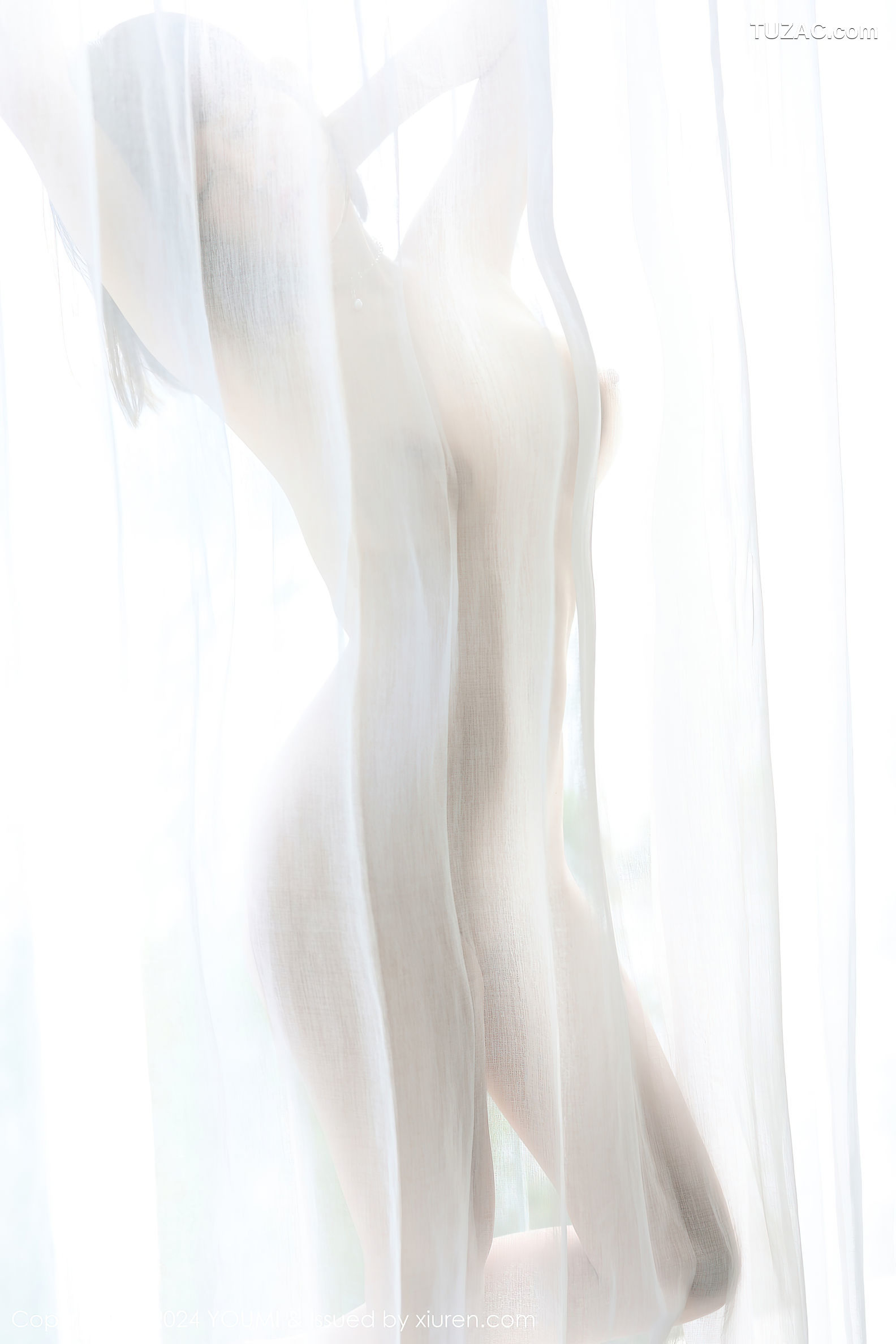 YouMi尤蜜荟-1083-王雨纯-白衬衫真空凸点肉丝-2024.07.12