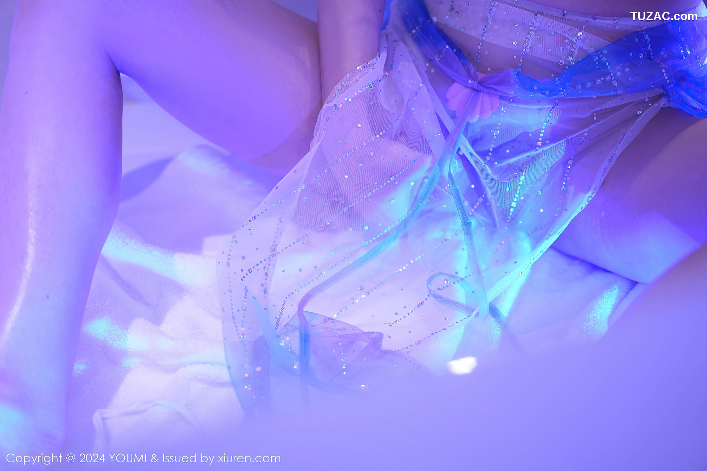 YouMi尤蜜荟-1117-心妍小公主-浴室蓝纱内衣丁字裤爆乳-2024.12.27