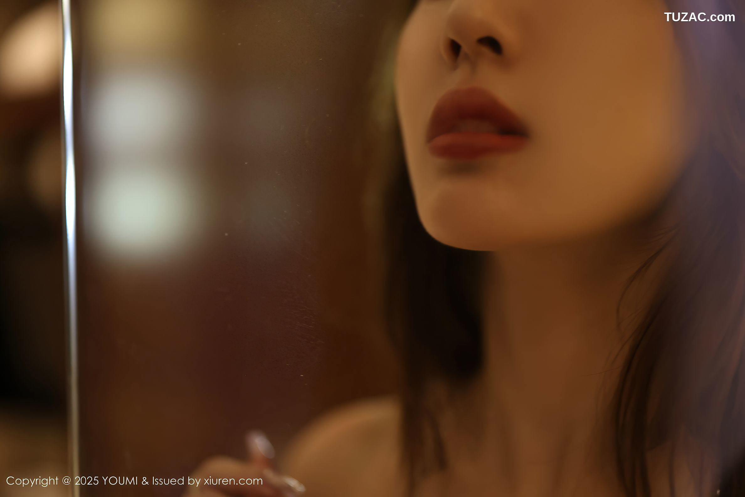 YouMi尤蜜荟-1156-桃桃·夭夭twins-首套写真-黑色礼裙黑色内衣-2025.08.07