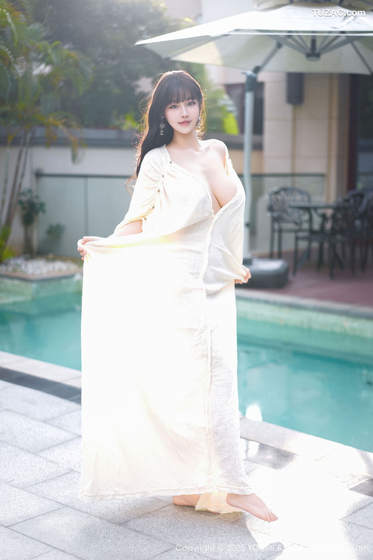 YouMi尤蜜荟-1185-朱可儿-浴池场景-童颜巨乳浅色浴袍-2025.11.28