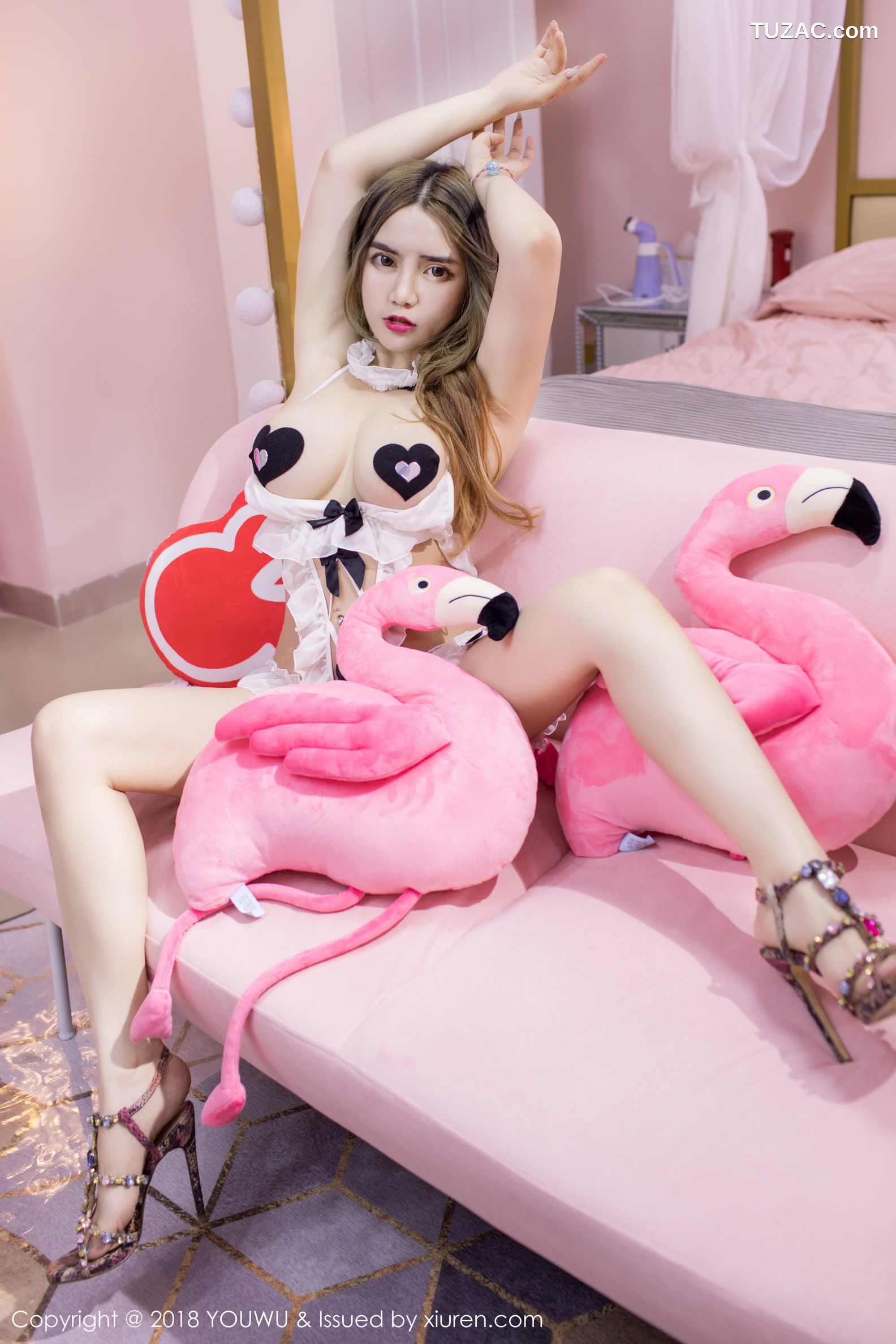 YouWu尤物馆-127-温心怡-少女心十足的粉色诱惑