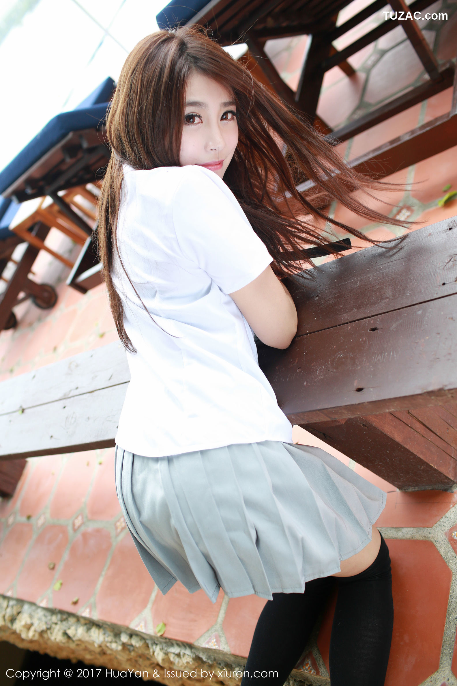 HuaYan花の颜-019-许诺sabrina《粉嫩和服-校服系列》