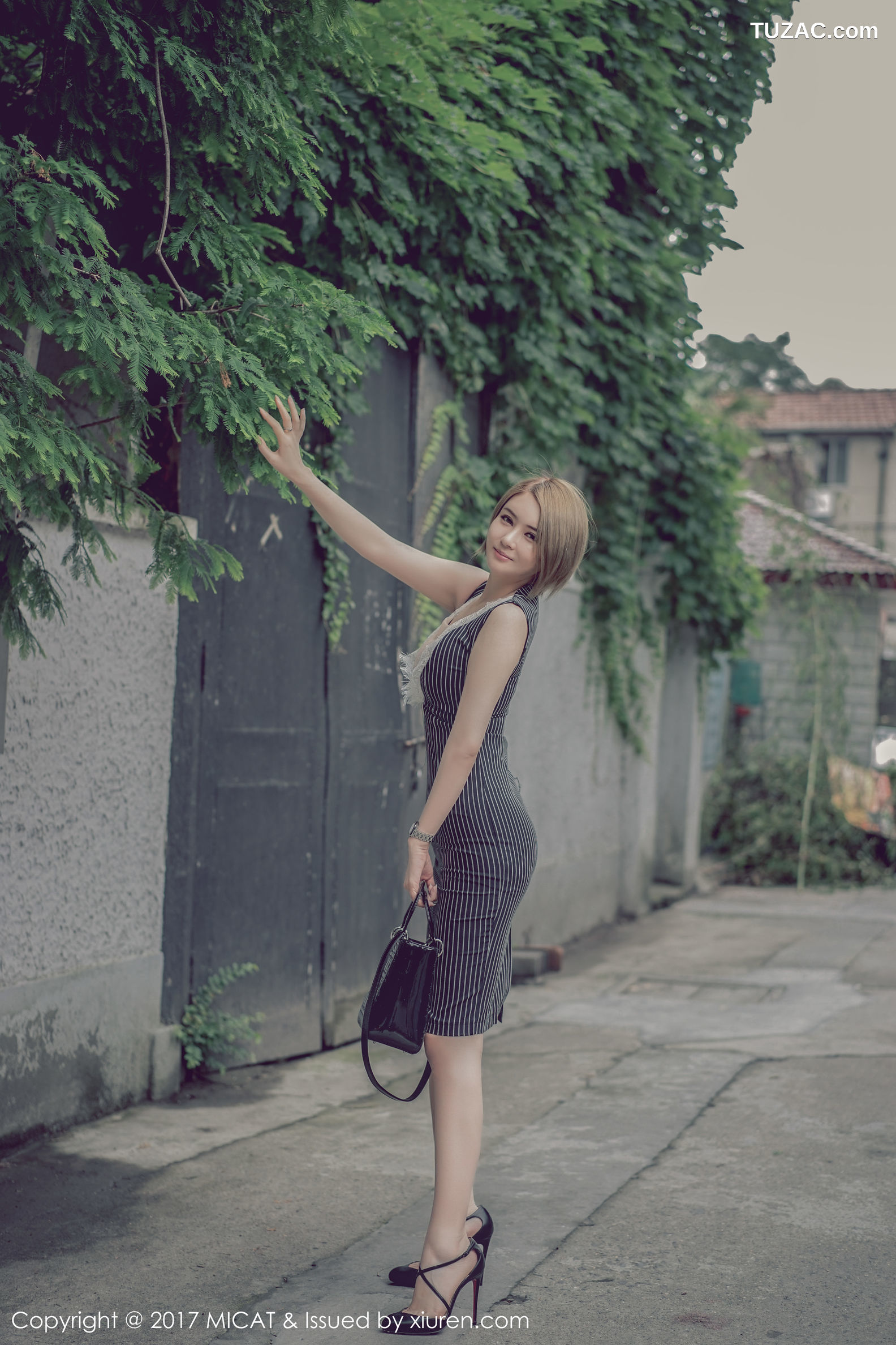 MiCat猫萌榜-013-凯竹buibui-长裙街拍-蕾丝内衣