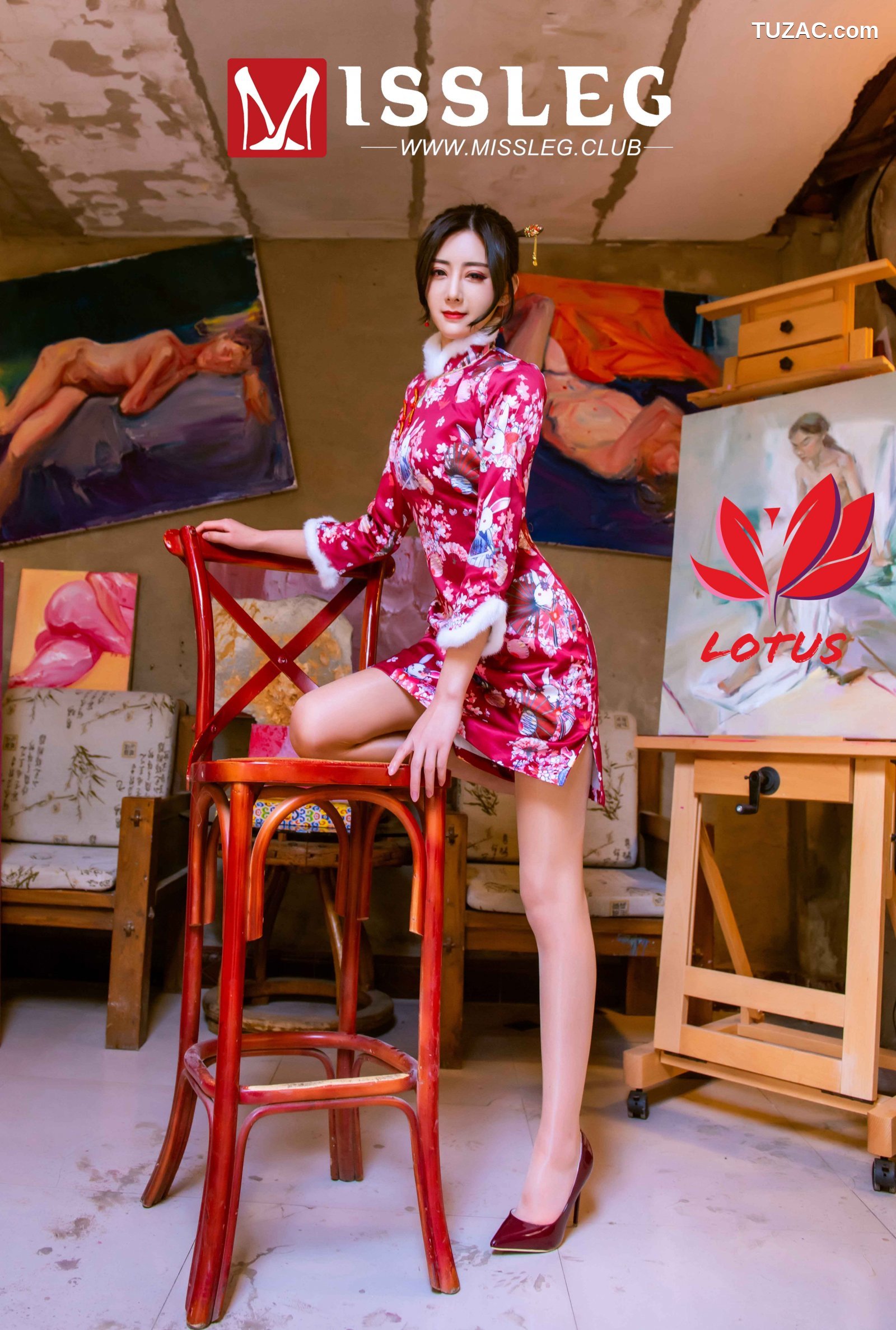 MissLeg蜜丝-M004-画院新年单人-熙熙-2019.02.10