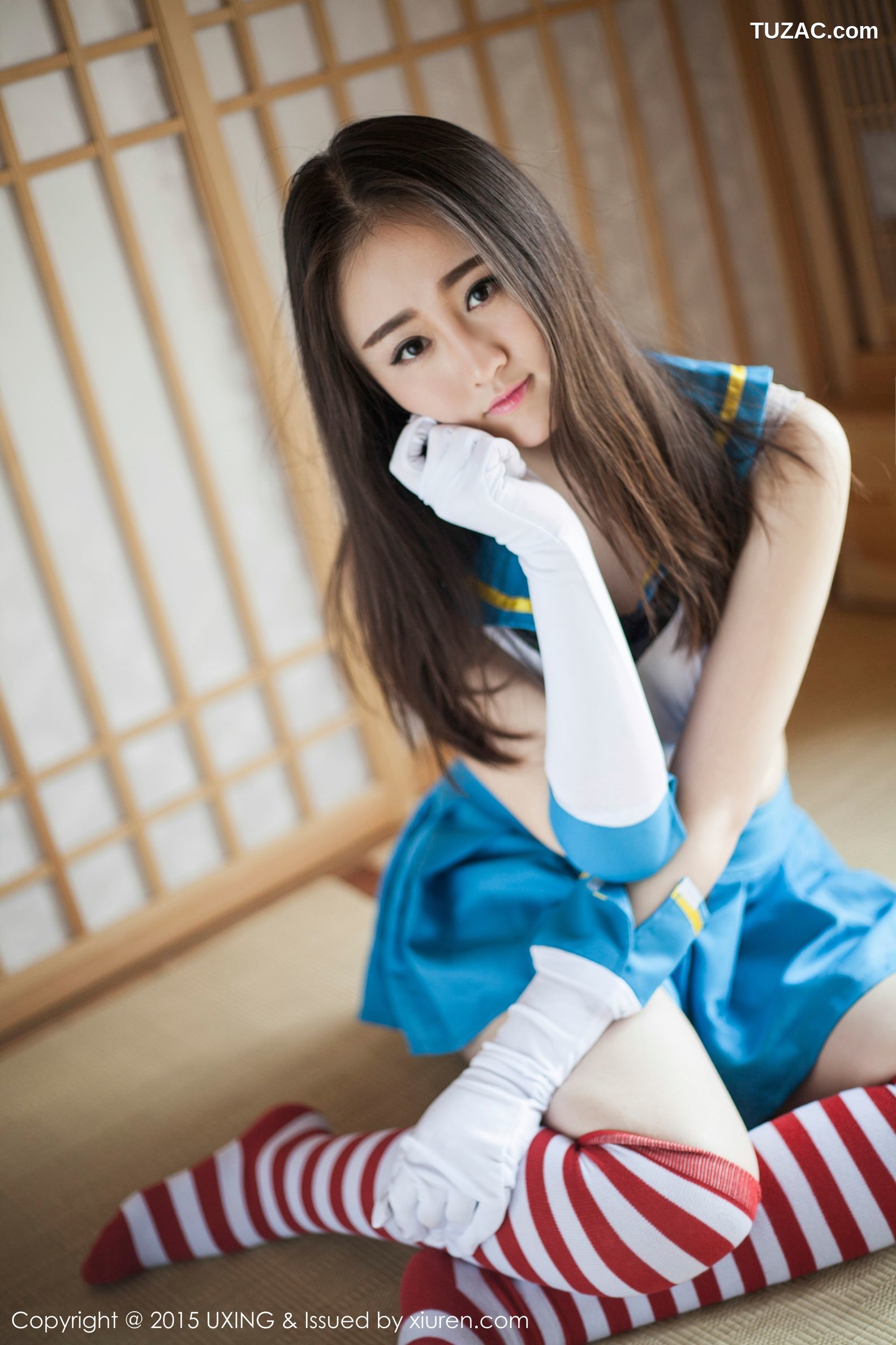 UXing优星馆-vol.005-romi王朝朝-美少女校服系列写真集
