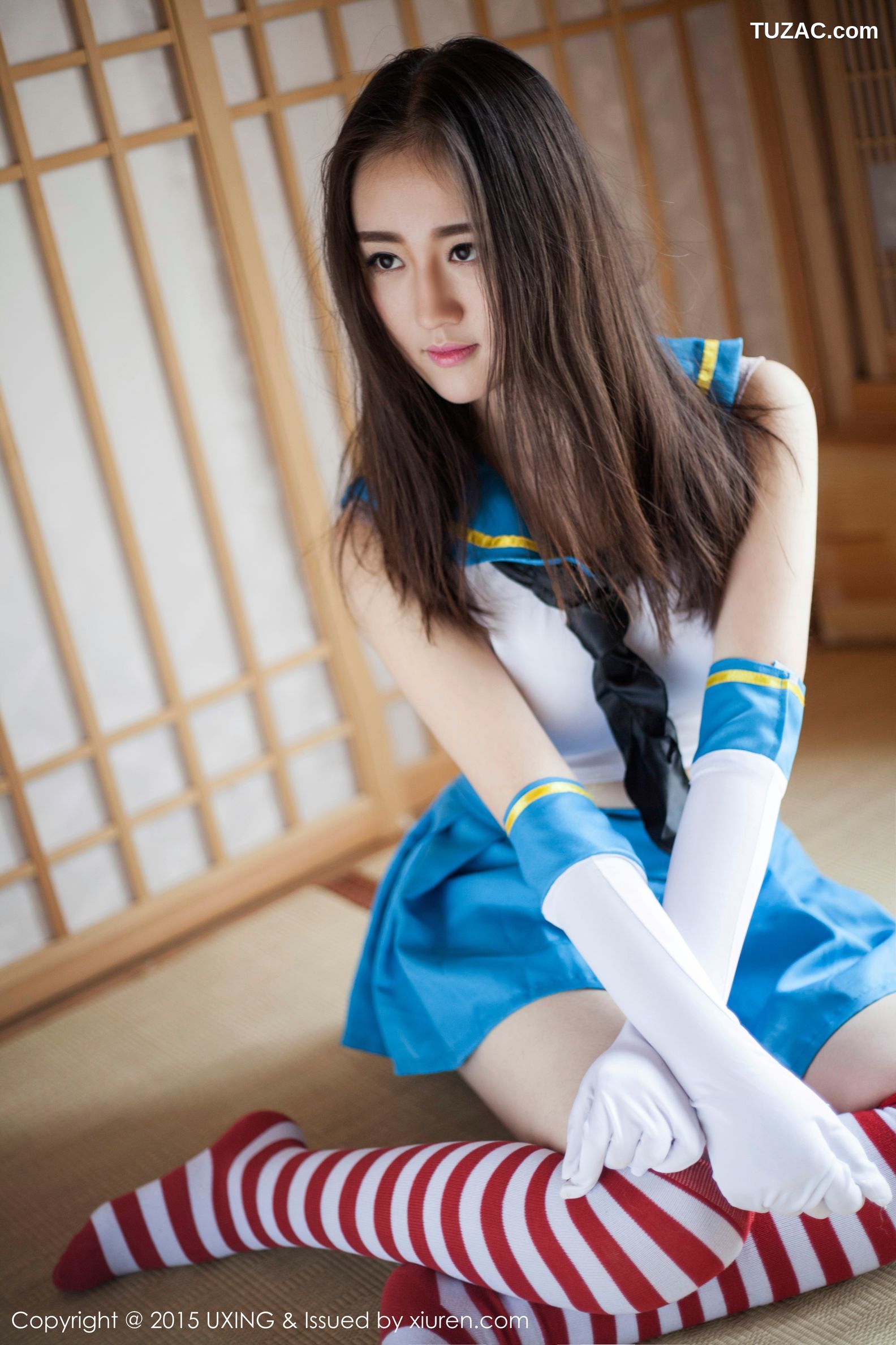 UXing优星馆-vol.005-romi王朝朝-美少女校服系列写真集