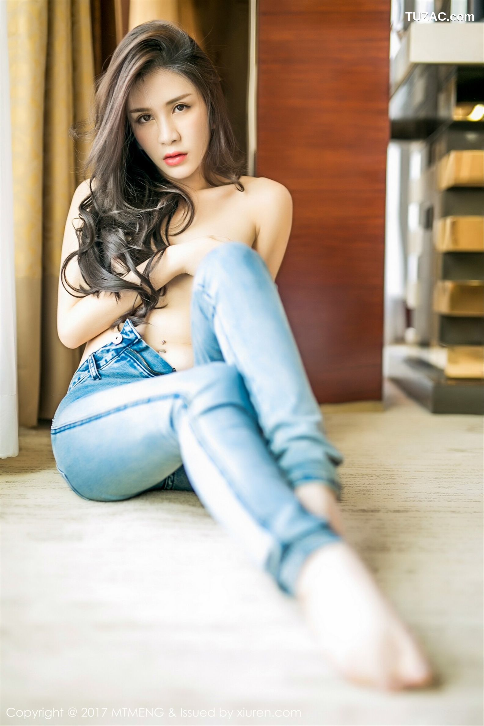 模特联盟-001-李李七七喜喜《牛仔的诱惑》-MTMeng